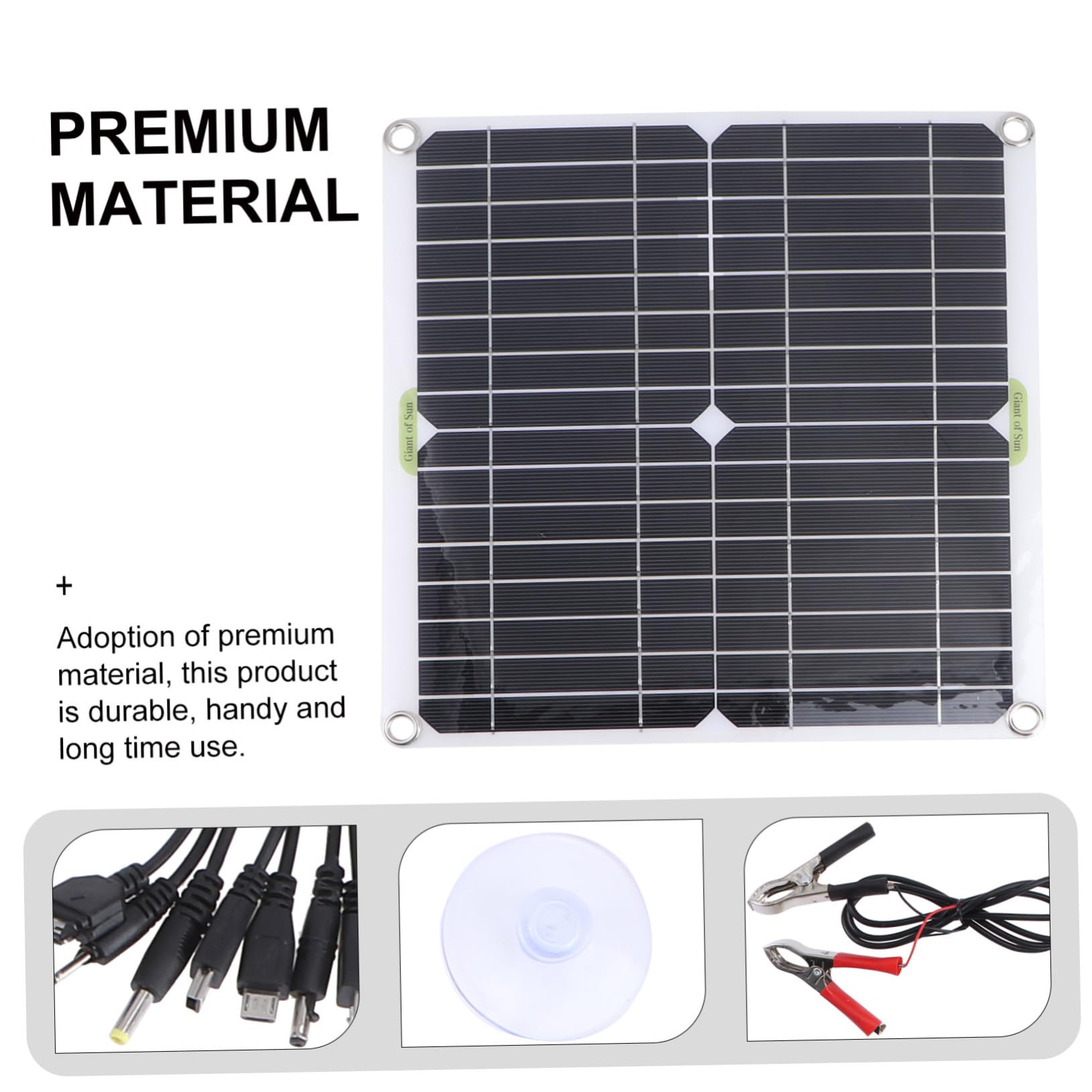 Pannello Solare Monocristallino 200w 12v, Kit Nero