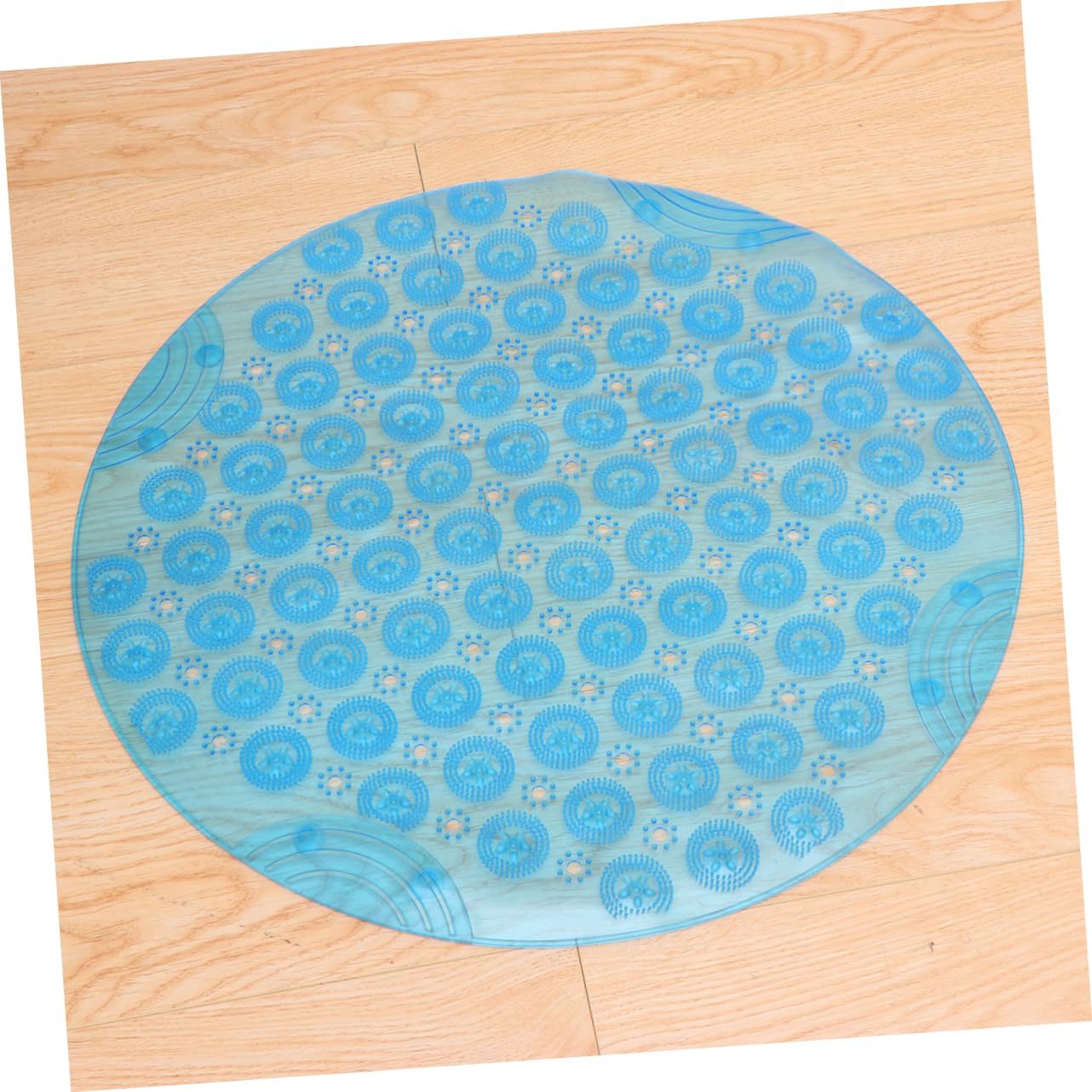 IMIKEYA Tappeti in PVC Tappeto Antiscivolo Tappetino Da Bagno Lavabile in Macchina Tappeto Rotondo Tappetino Di Presa per Vasca Tovaglia Casa Portapenne In Vimini Non Blu