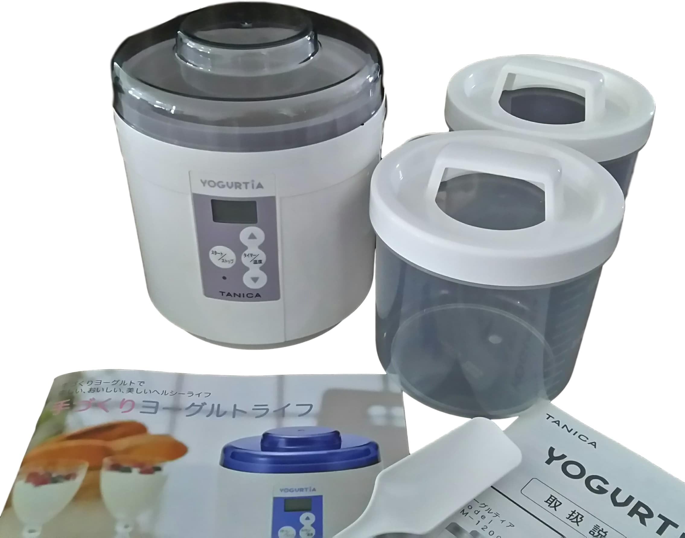 TANICA [corresponding to the commercial-Caspian-kefir yogurt / natto, sweet sake in temperature control function] Yogurutia start set white YM-1200-NW