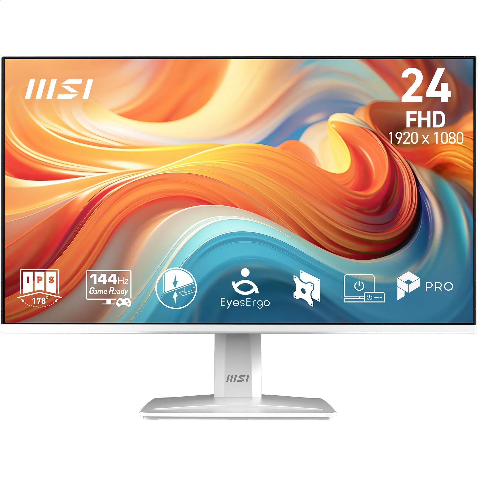 Msi White Pro Mp243w E14 Computer Monitor 60.5 Cm (23.8") 1920 X 1080 P