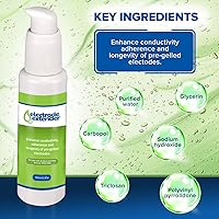 Vista 4 de Electrode Extender Conductive Adhesive Gel by PMT – Enhance Durability, Adhesion and Conductivity for TENS/EMS Electrodes; Extend Life of Electrodes