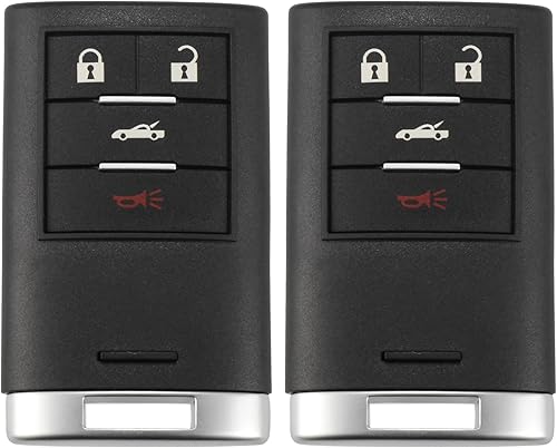 X AUTOHAUX 2 unids 315MHz M3N5WY7777A reemplazo de entrada sin llave remoto llavero coche para Chevrolet Corvette 2008-2013 4 botones