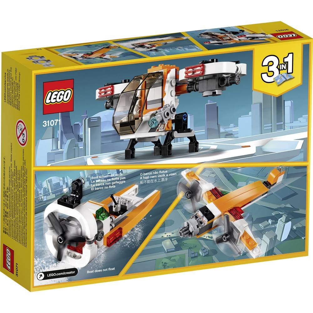 LEGO Creator 3in1 Drone Explorer Building Blocks for Kids 6 to 12