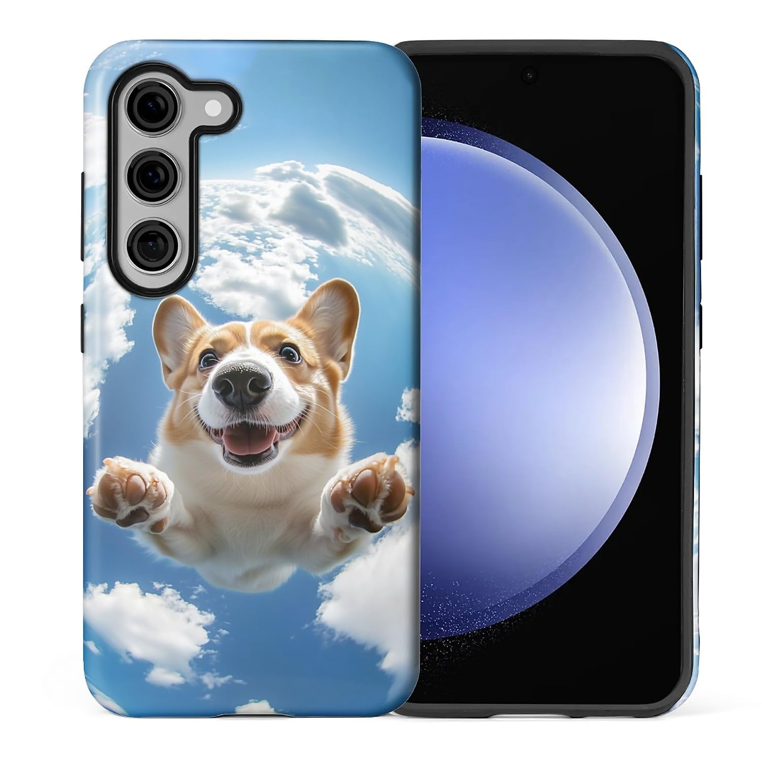 Coque Samsung S23 Plus silicone motif corgi imprimé - 8