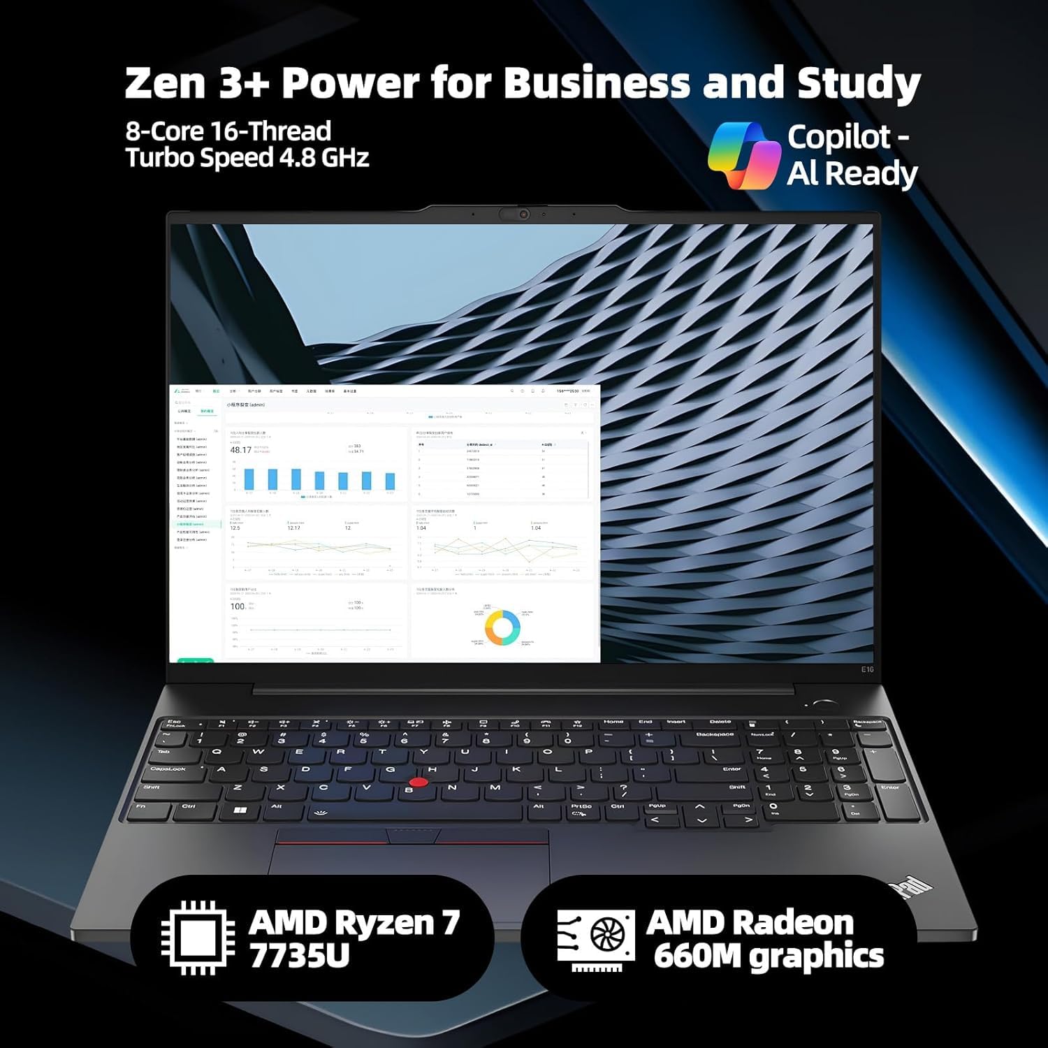 Lenovo ThinkPad E16 Gen2 Business Laptop, 16
