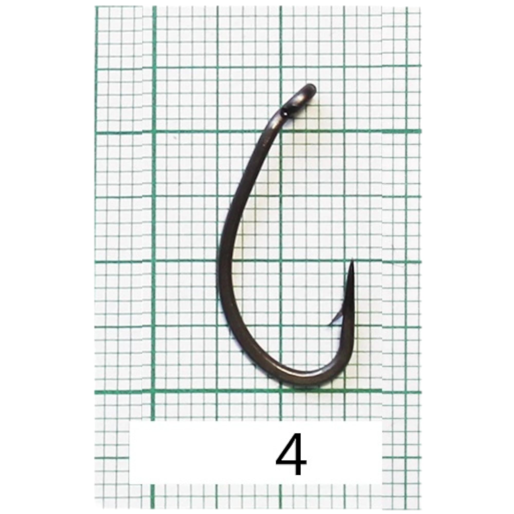 Set 10 Ami da Pesca Curve Shank N4 - Set Pesca Carpa - Ami Carpfishing - Ganci alla Pesce - Kit Pesca Lago - Pesca Accessori per Boilies - Method Feeder Fishing Hook - Articoli da Pesca