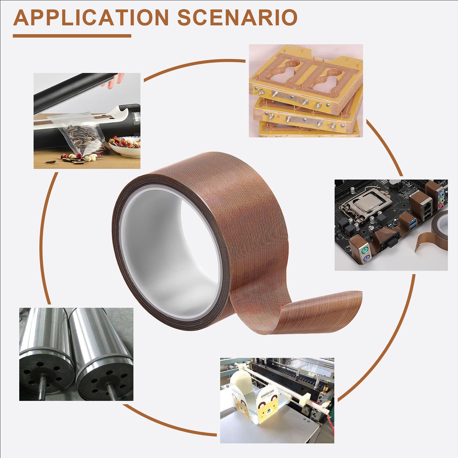 Nastro In Teflon/PTFE Per Macchine Sottovuoto - 1/2 Pollice X 33 Piedi, Resistente Ad Alte Temperature, Per Sigillatrici - Foto 8