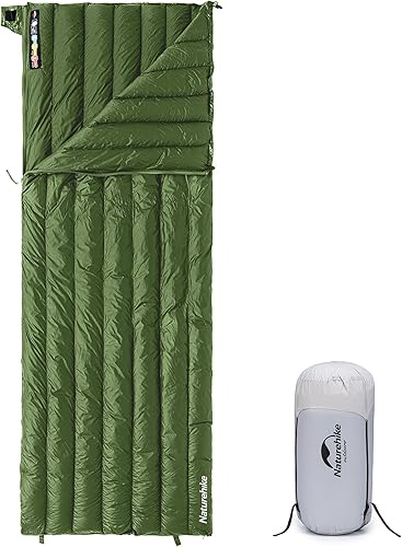 Naturehike Saco de dormir ultraligero para adultos, saco de dormir de 650 relleno de 20 onzas para 42-52 , sacos de dormir compactos y ligeros para