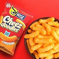 Vista 3 de Wise Snacks Cheez Doodles - Puffs horneados, queso cheddar real, 0.875 onzas (42 unidades), sin gluten