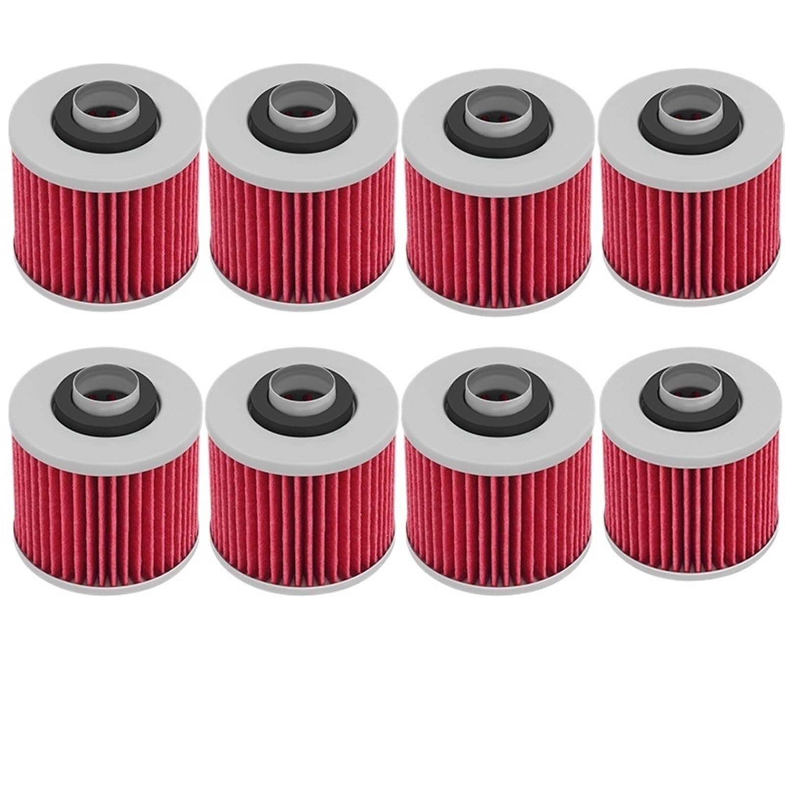 Motocyklowe Filtr Filtr oleju motocyklowego pasuje do YAMAHA XV250 XVS650 XVS1100 V-star XV500 XV750 Virago 250 Xv535 DragStar XV1100 Motocyklowe filtry oleju(8PCS)