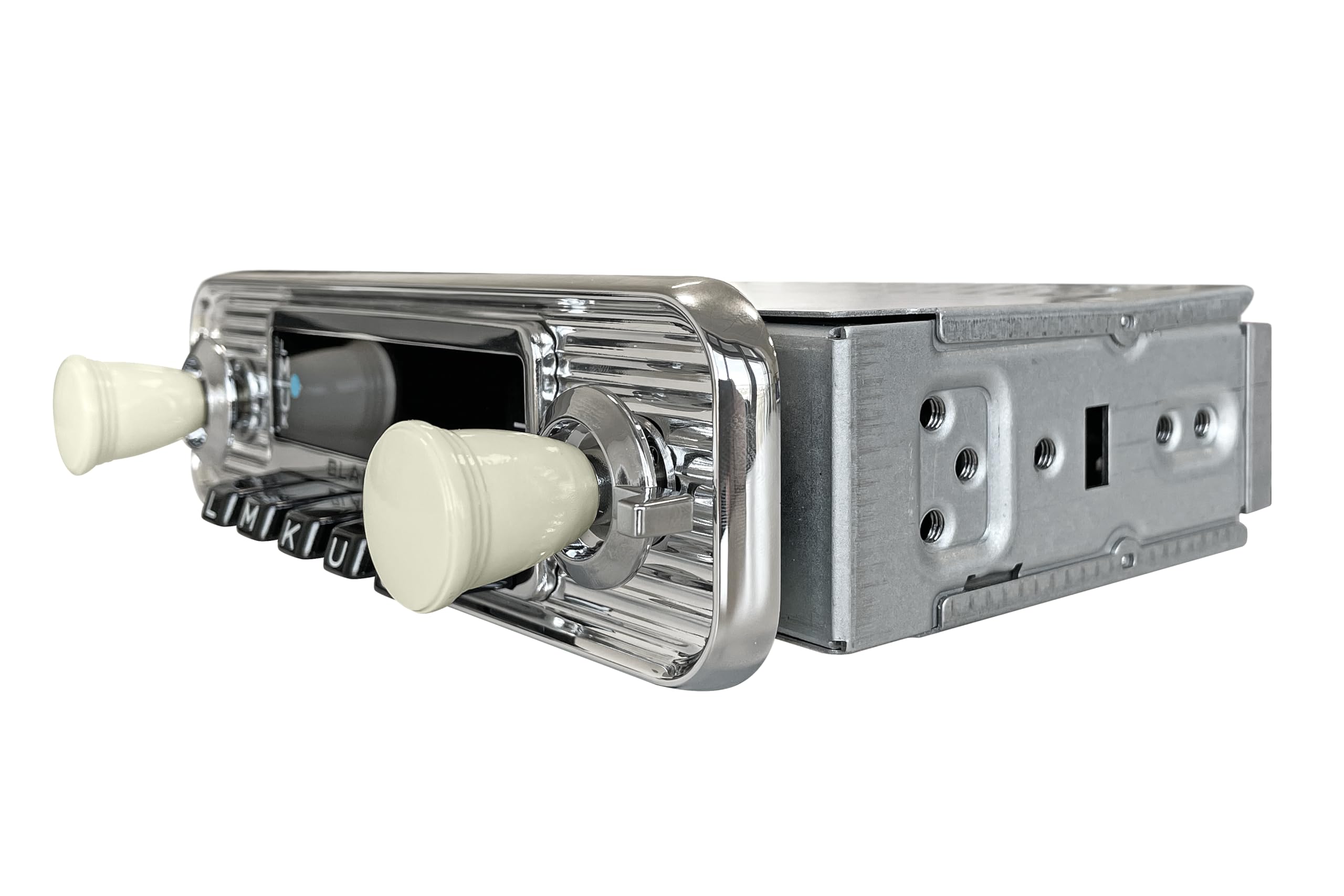 Blaupunkt Frankfurt Stereo Classic, 1-DIN Autoradio, Oldtimer-Design mit verchromter Metallfront im Wellendesign, DAB+, Bluetooth, USB, Aux-Eingang, Lenkradfernbedienung, Sub-Out, 4x50Watt, 12v