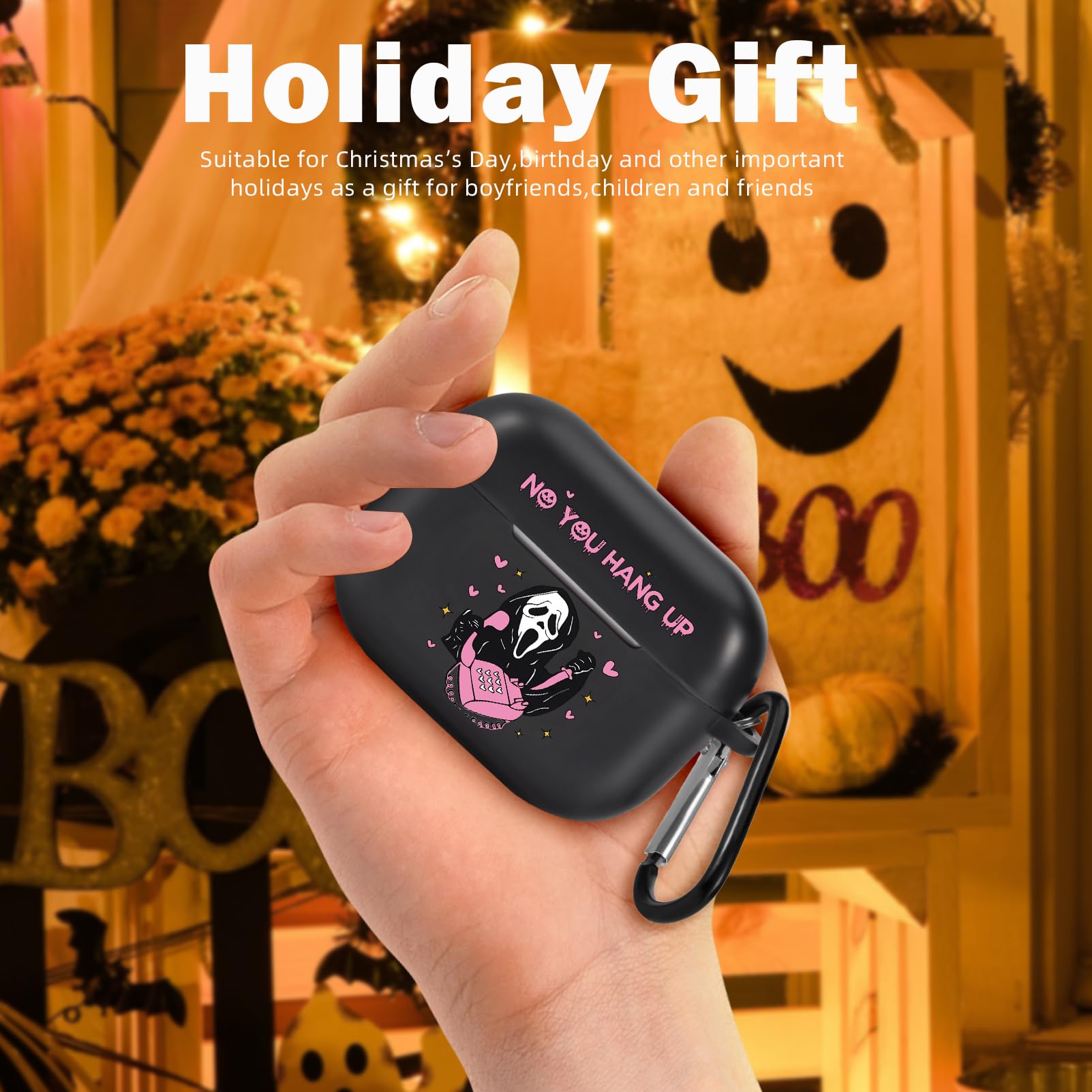 Scream Ghost Airpod Pro Case 2nd Generation - Ghostface Airpods Scream Ghost Airpod Pro Case 2nd Generation - Ghostface Airpods