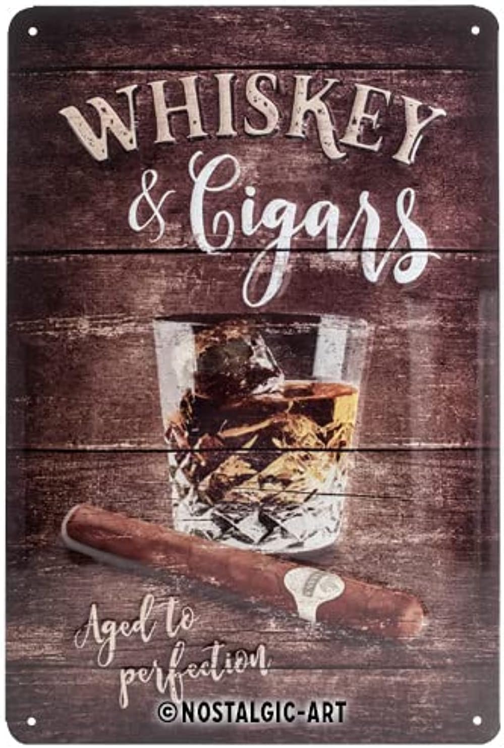 Nostalgic-Art Retro Hängeschild, 10 x 20 c, Bier dabei
