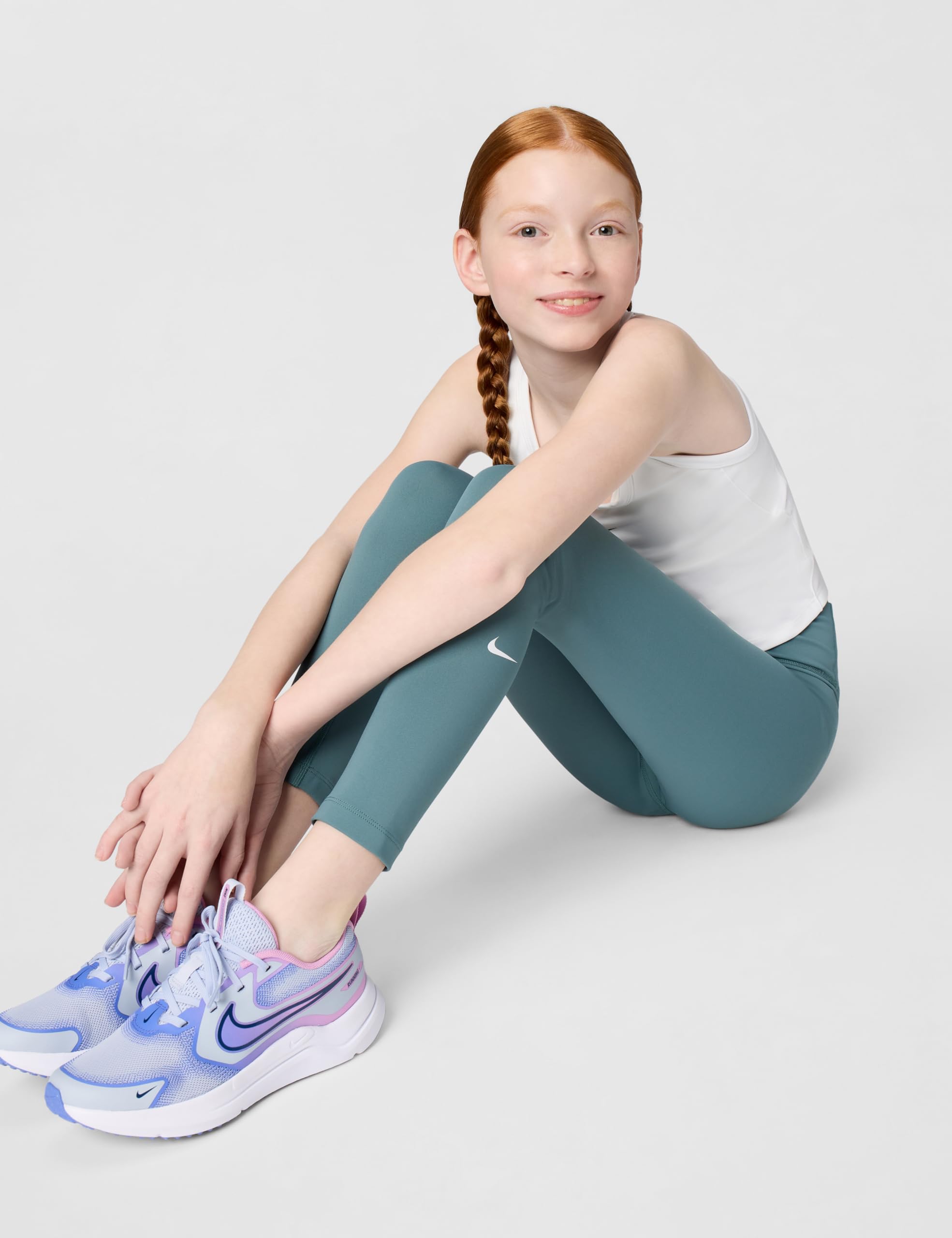 Nike - G Nk DF One Tght AOP, Pantaloni Bambine e Ragazze