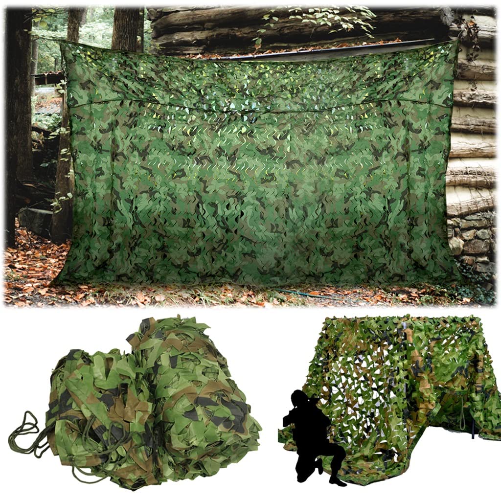 OUdini 3X10M Woodland Camouflage Net Army Military Hunting Shooting Camo Neting 210D Oxfabric Sunscreen Nets