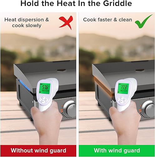 Miniatura 3 de Protectores de viento para parrilla Blackstone de 36 pulgadas, pantalla magnética de acero inoxidable para parrilla Blackstone, accesorios de