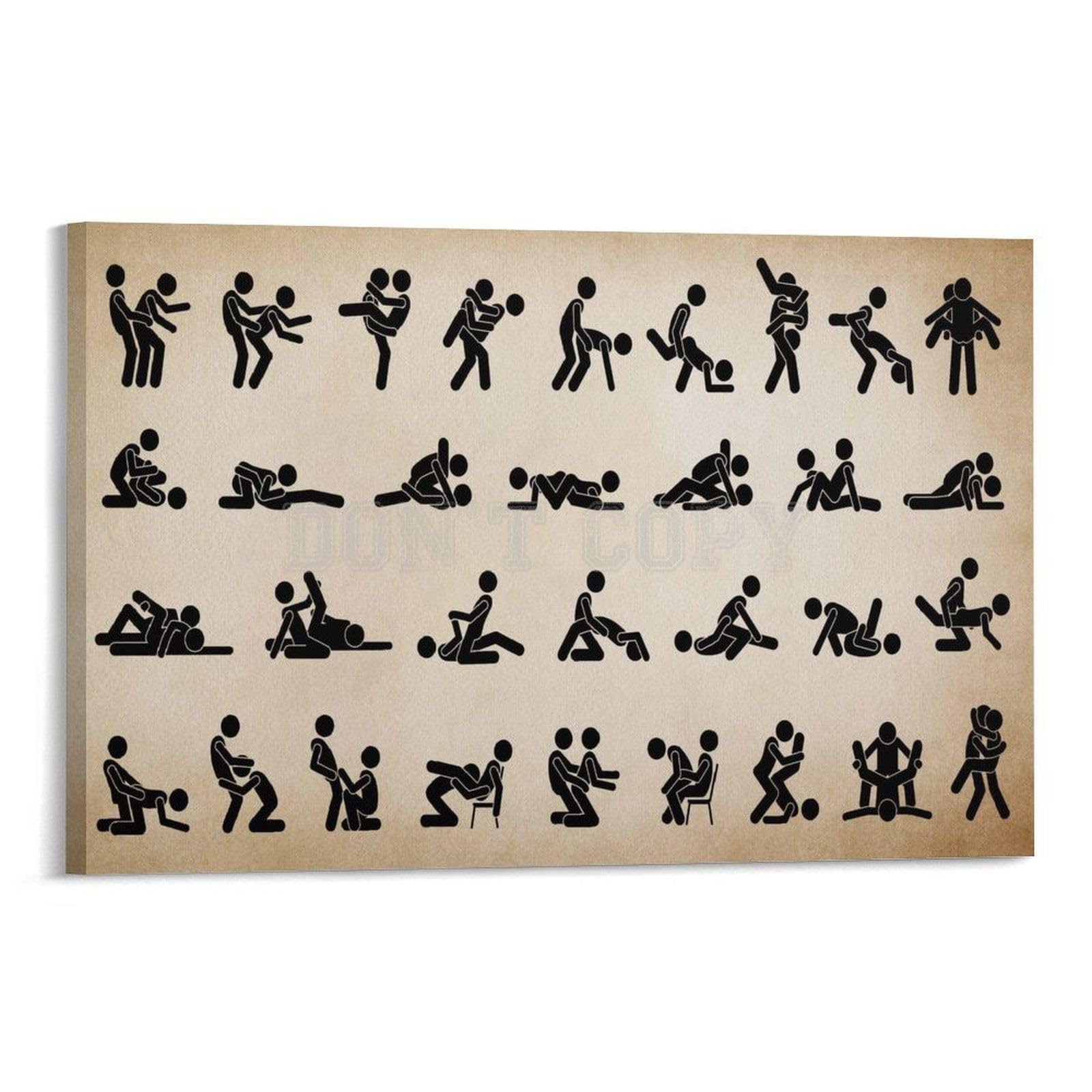 Amazon.com: SDFWEFF Gay Man Sexual Positions Poster Homosexual Sex Kamasutra  Kama Sutra Wall Art Canvas Painting Wall Art Poster for Bedroom Living Room  Decor 12x08inch(30x20cm), Frame-style: Posters & Prints