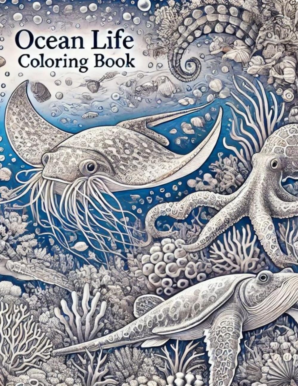Ocean Wonders: A Coloring Adventure Beneath the Waves