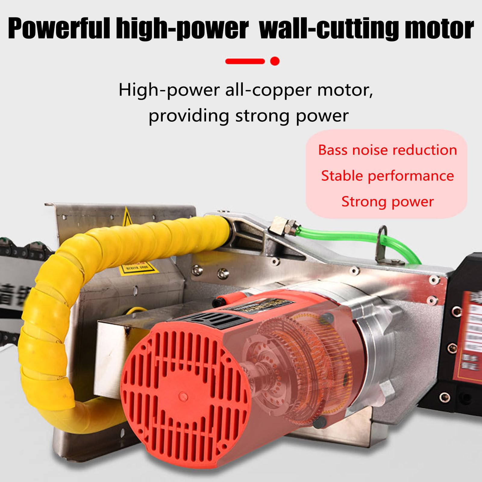 Sierra de hormigón eléctrica,Cortador de hormigón 35CM | Sierra eléctrica para hormigón de 5800 W/6800 W,fresadora eléctrica de pared con disco de diamante de 35 cm/48cm