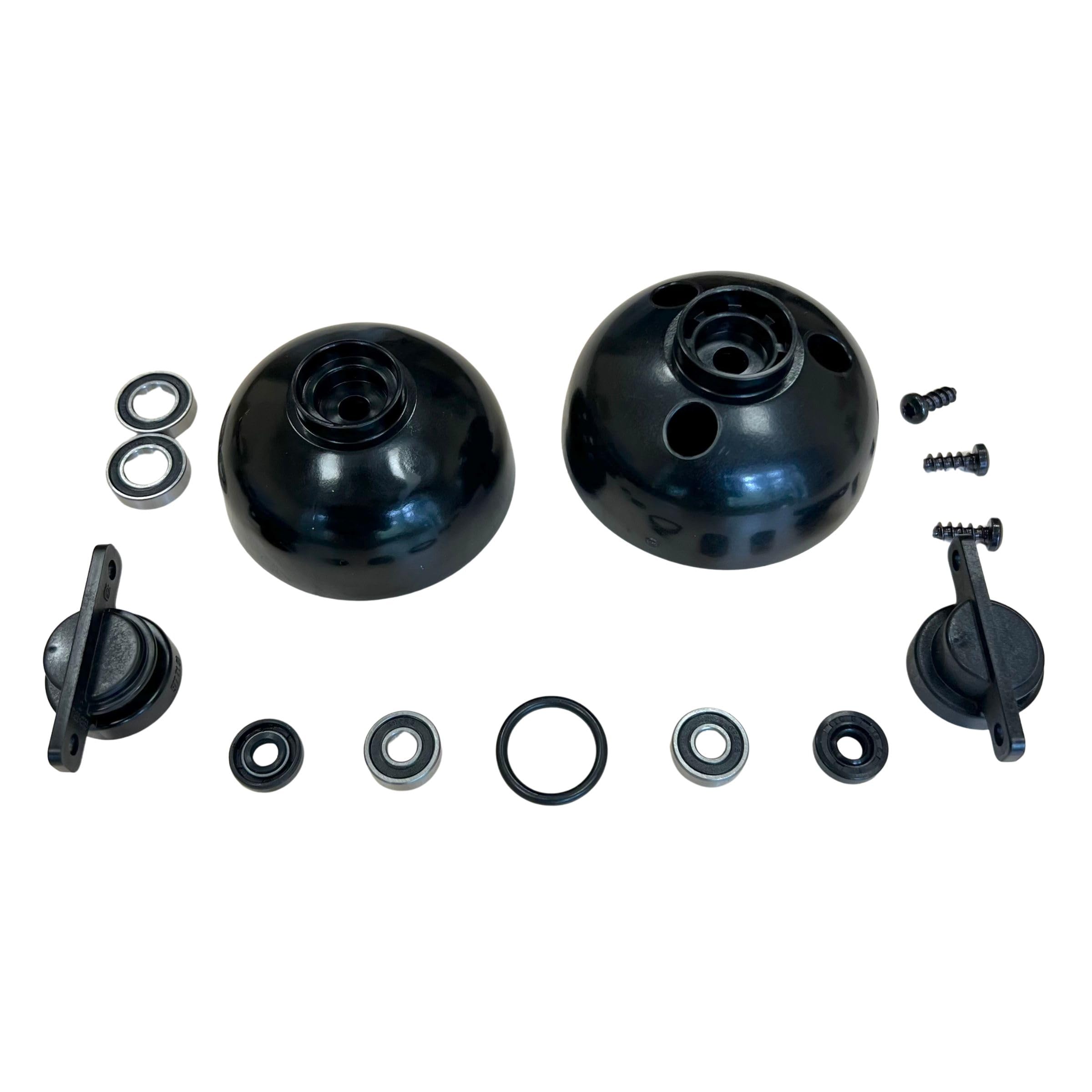 TIMBERA Kit di Riparazione Compatibile con Husqvarna Automower: 1x Ruota Posteriore Asse 6 mm e 2x Cuscinetti Piastra Slitta - Modelli 105 305 308 308X Tosaerba Robot