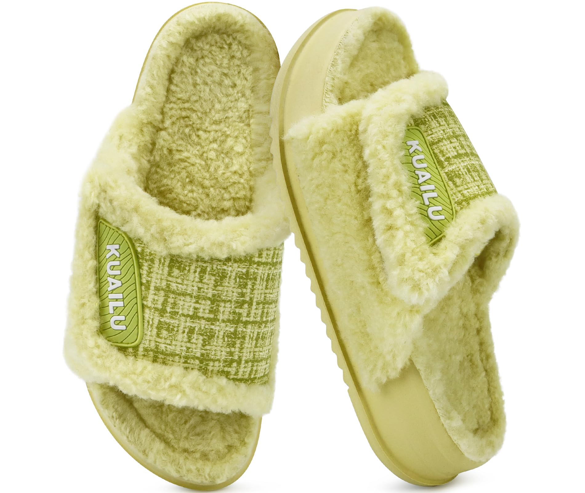 KuaiLu Cushion Slippers For Women with Orthotic Arch Support