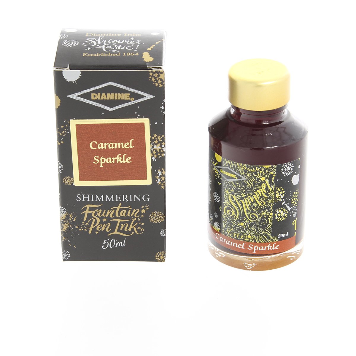 Diamine 50ml Shimmer ink Caramel Sparkle