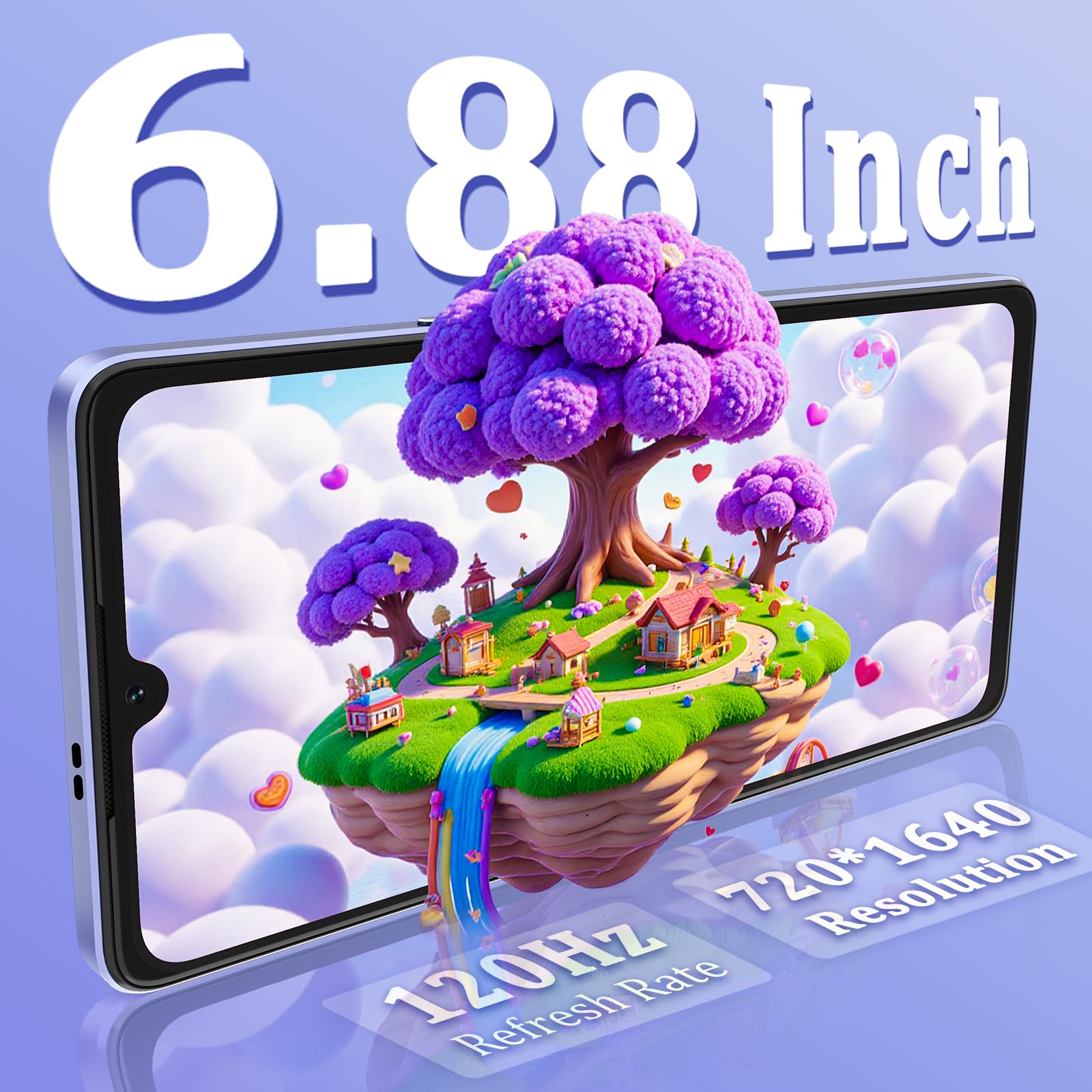 CUBOT P90 Smartphone Android 15, 24GB RAM+256GB ROM Telefono Cellulare G100, 6.88" 120Hz Cellulari e Smartphone, 1.72" Touch Screen Posteriore, 64MP+16MP Telefoni, 5100mAh/18W, NFC/Face ID/Fingerprint