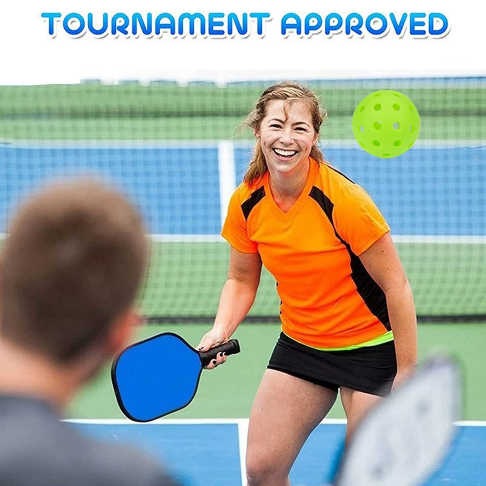 Pickleballs pour jouer en plein air, Pickle Balls en plein air | Balle de racketball Pickle Ball | Balles de cornichon TPE à élevé, balles de cornichon d'extérieur à 40 trous pour l'entraînemen