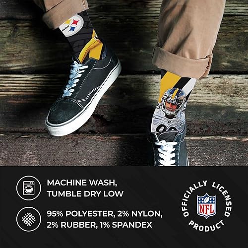 Miniatura 9 de FBF Calcetines de rayas para jugadores de la NFL para adultos, calzado para hombres y mujeres, calcetines para el día del partido