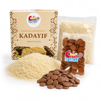 Premium 250 gr Dried & Shredded Kadayif Kataifi Fillo Dough 8.8 Oz