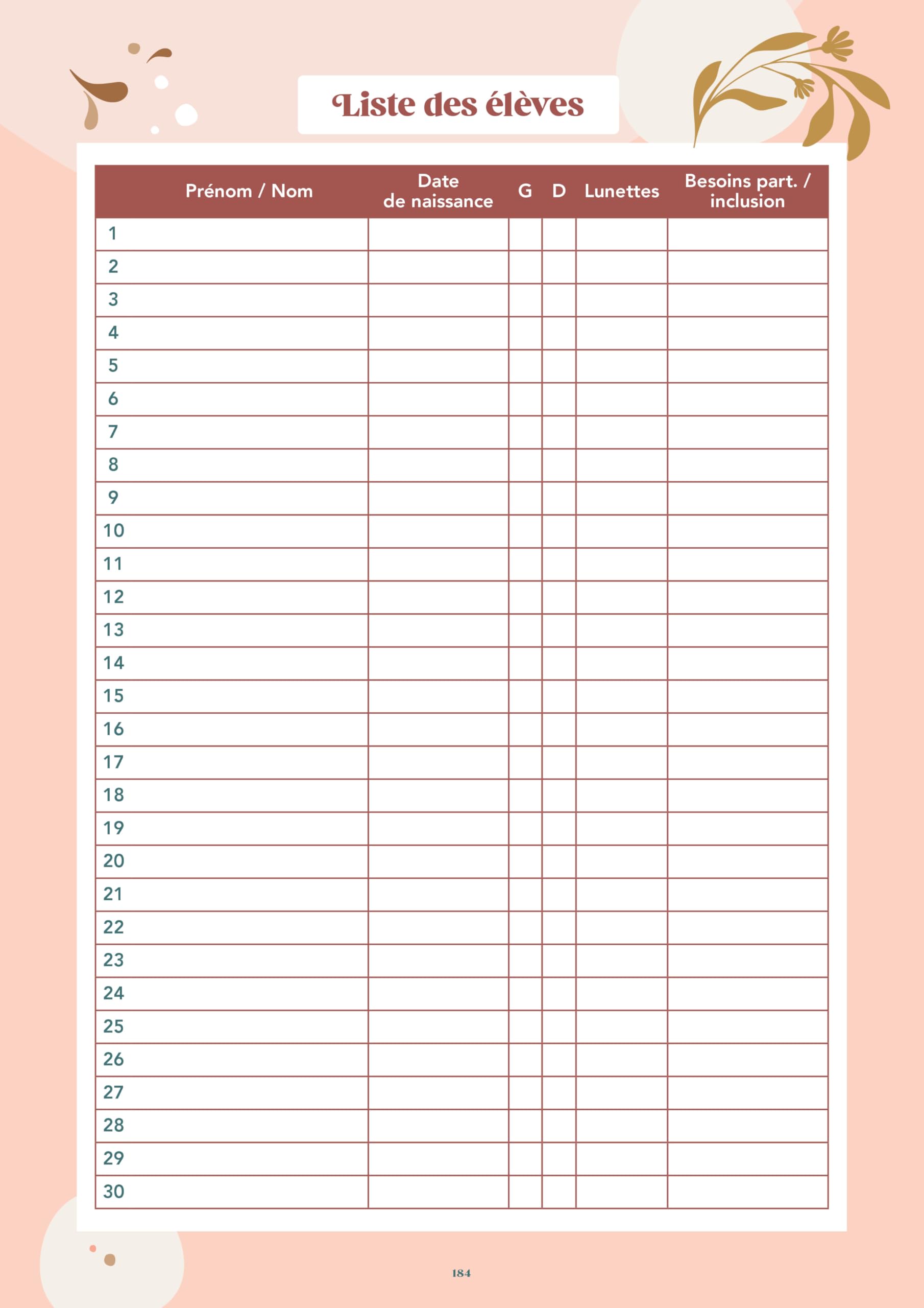 Mon Planner de professeur des écoles 2026/2027: Cahier journal, Suivi des élèves, Gestion administrative