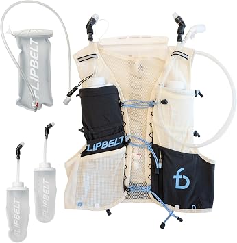 FlipBelt Tahoe Hydration Vest - Whisper White - SM