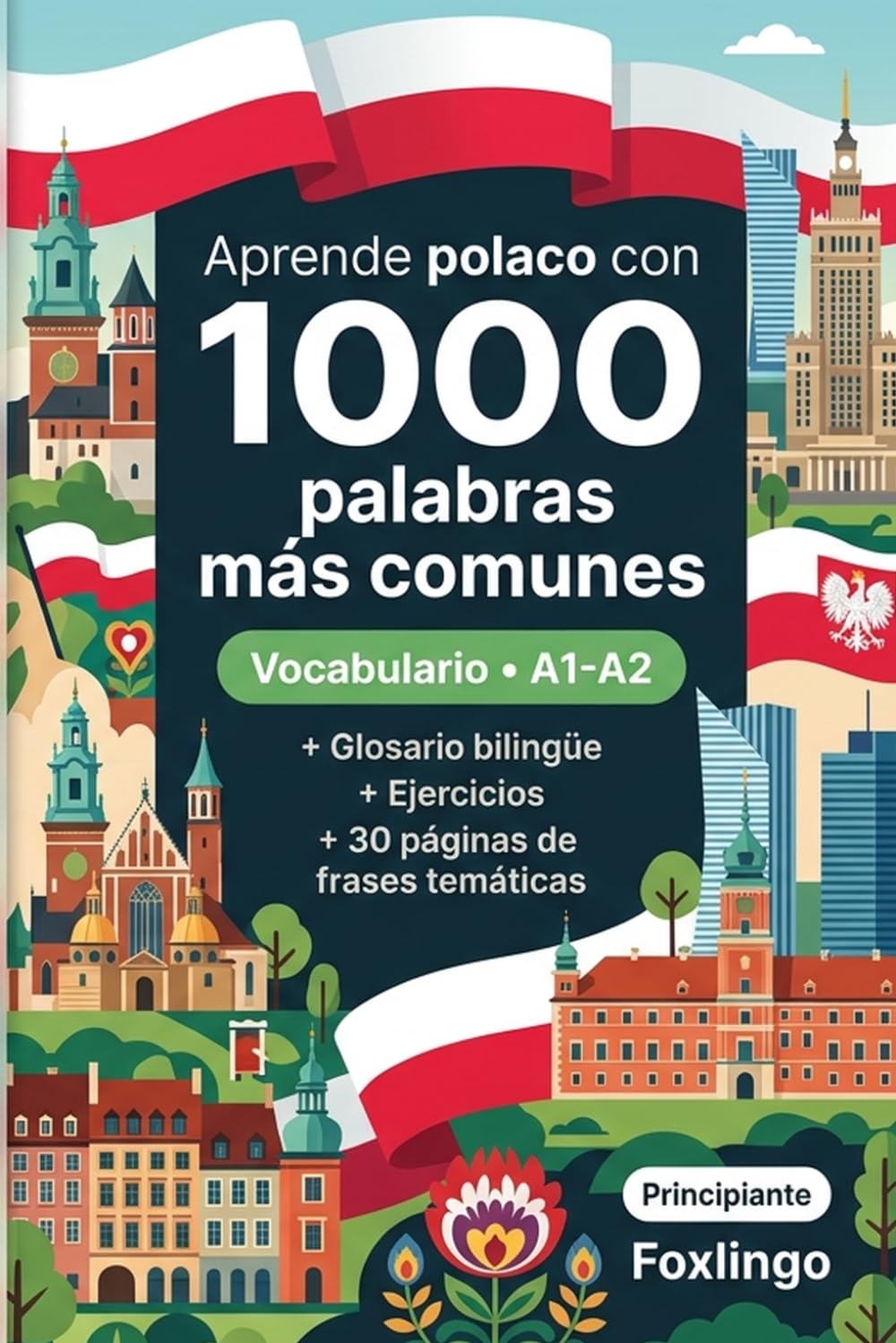 1000 Palabras Más Comunes en Polaco para Principiantes: Vocabulario con ejercicios, ejemplos y glosario – Nivel A1-A2