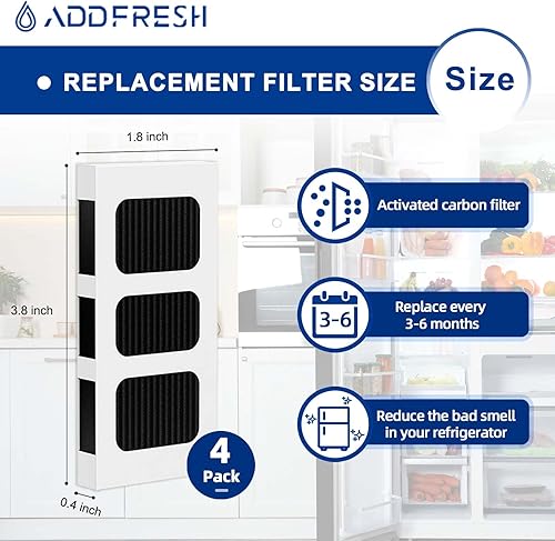Miniatura 3 de Reemplazo del filtro de aire del refrigerador compatible con Paultra2 Frigidaire PureAir Ultra 2 - Pure Air Ultra 2 - Pureair Ultra ii y Electrolux