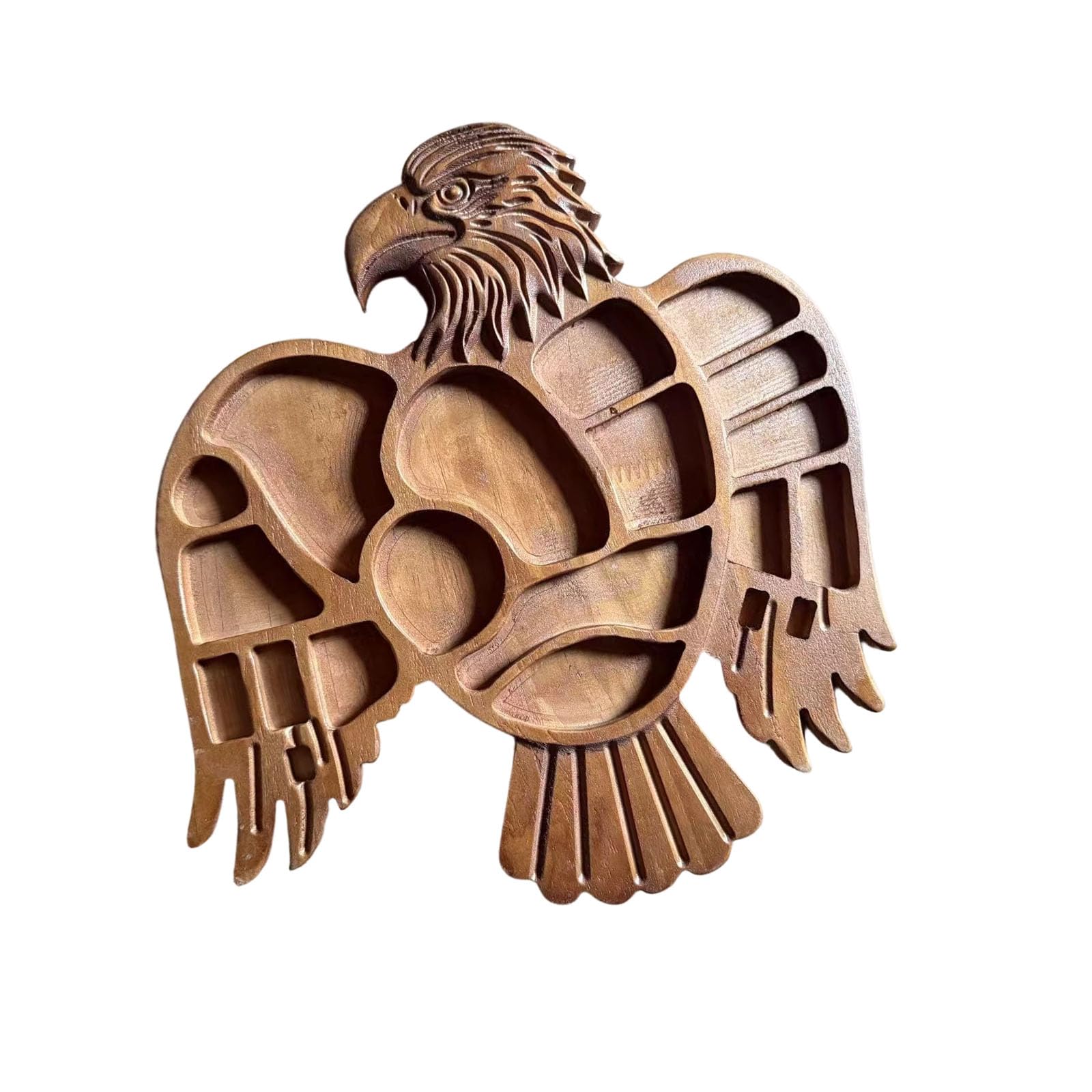 Unique Avian Shaped Wood Platter for Desserts and Appetizers Showcasing Elegant Craftsmanship Caracara Fruit Display