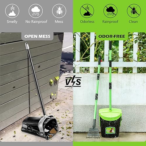 Miniatura 4 de MXF Kit de cubo giratorio y rastrillo con 120 bolsas de basura