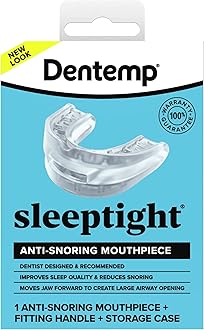 Dentemp SleepTight Mouthpiece – Anti Snoring Device - Custom Fit Snoring Mouthguard for a Better Night's Sleep - Device Designed by Dentist and Made in USA 1pk (Packaging May Vary)