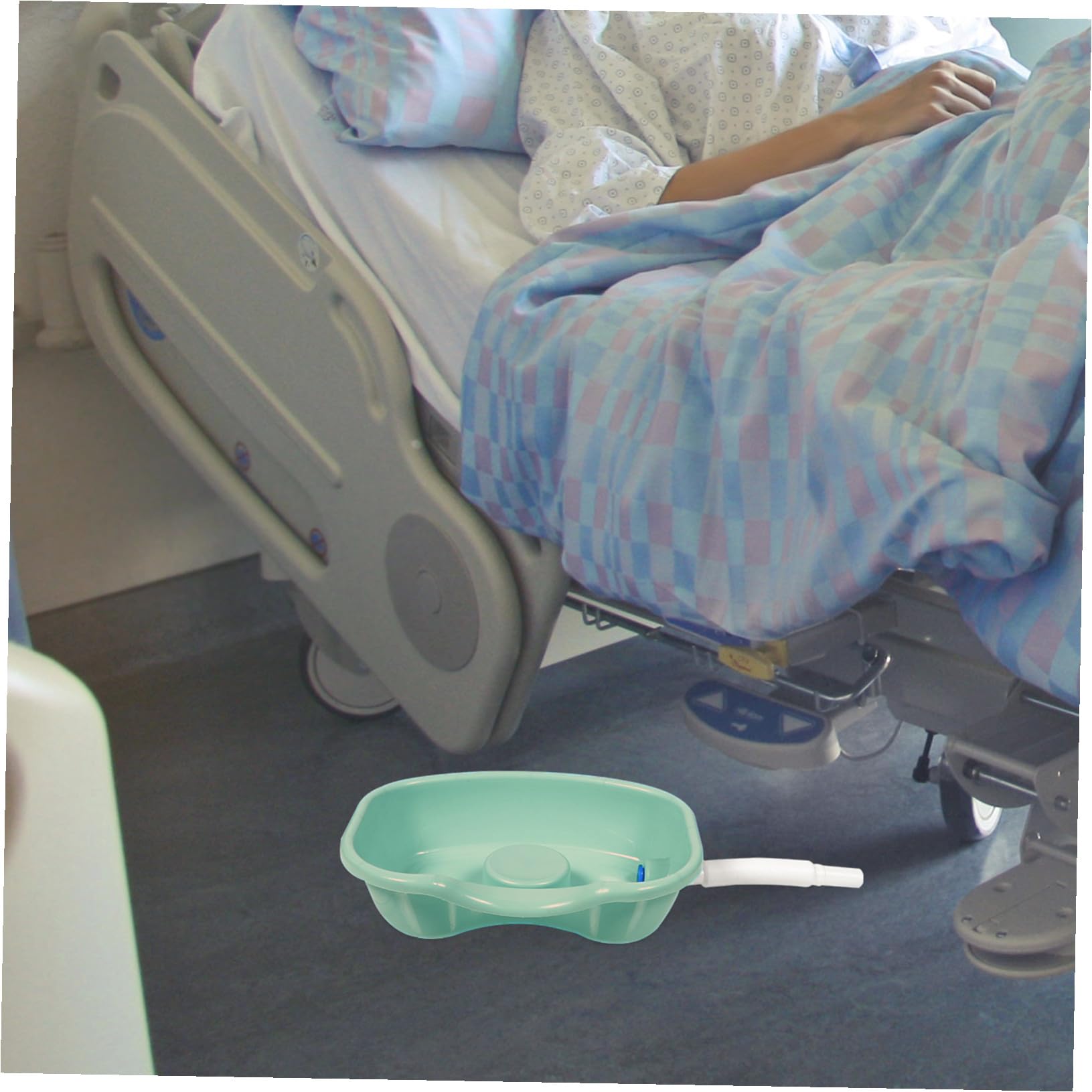 BESTYASH Ergonomisches Haarwaschbecken zum Haarewaschen für Bettlägerige mit Kunststoffmaterial und Gebogenem Rand für Bequemes Haarewaschen zu Hause und Bett