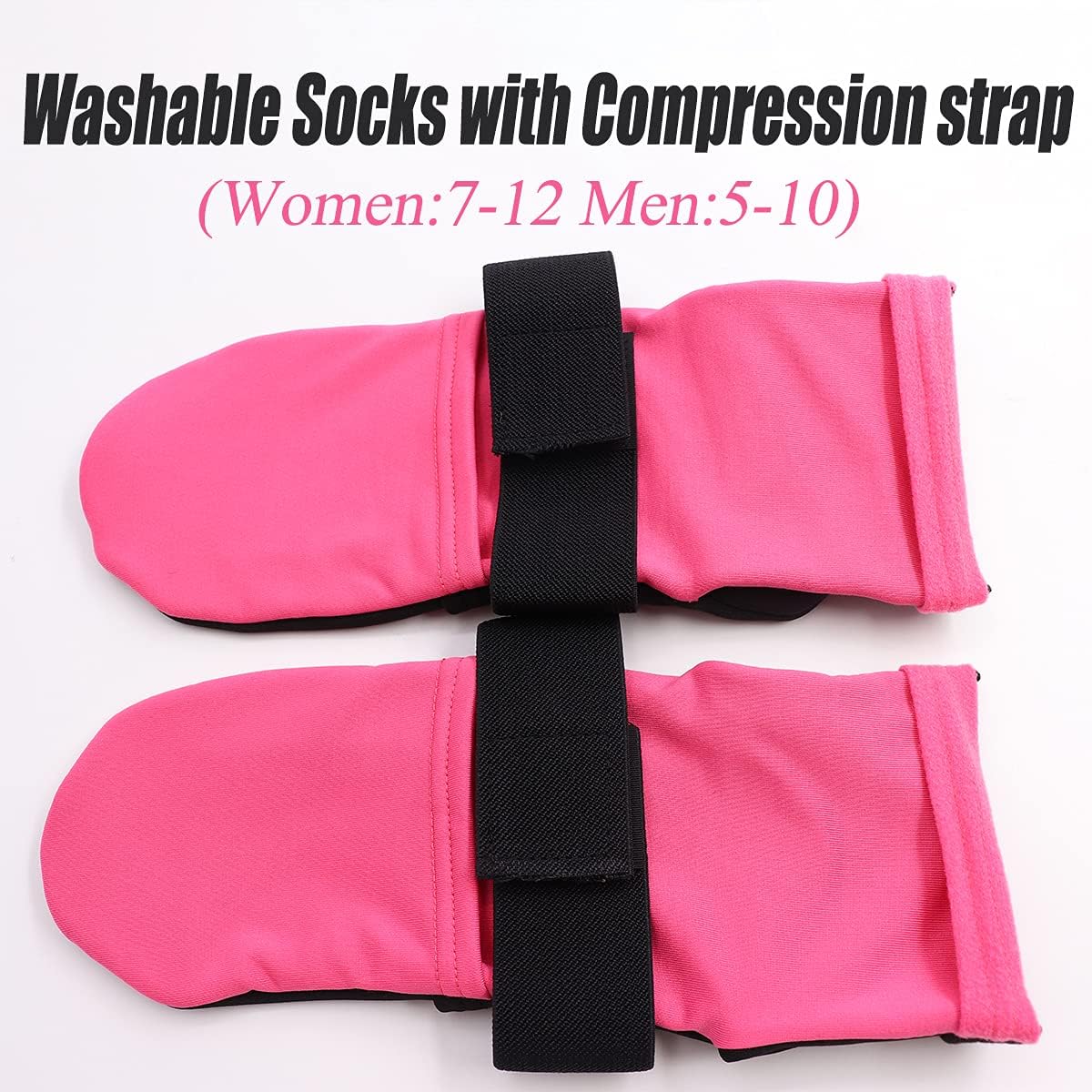 Cold Therapy Socks, Foot Ice Pack, Cold Socks with Gel Ice Packs, Ice Socks Cooling Feet Ache Socks Relief Swollen Sore Foot Pain Neuropathy Plantar Fasciitis Chemo (Red Socks)