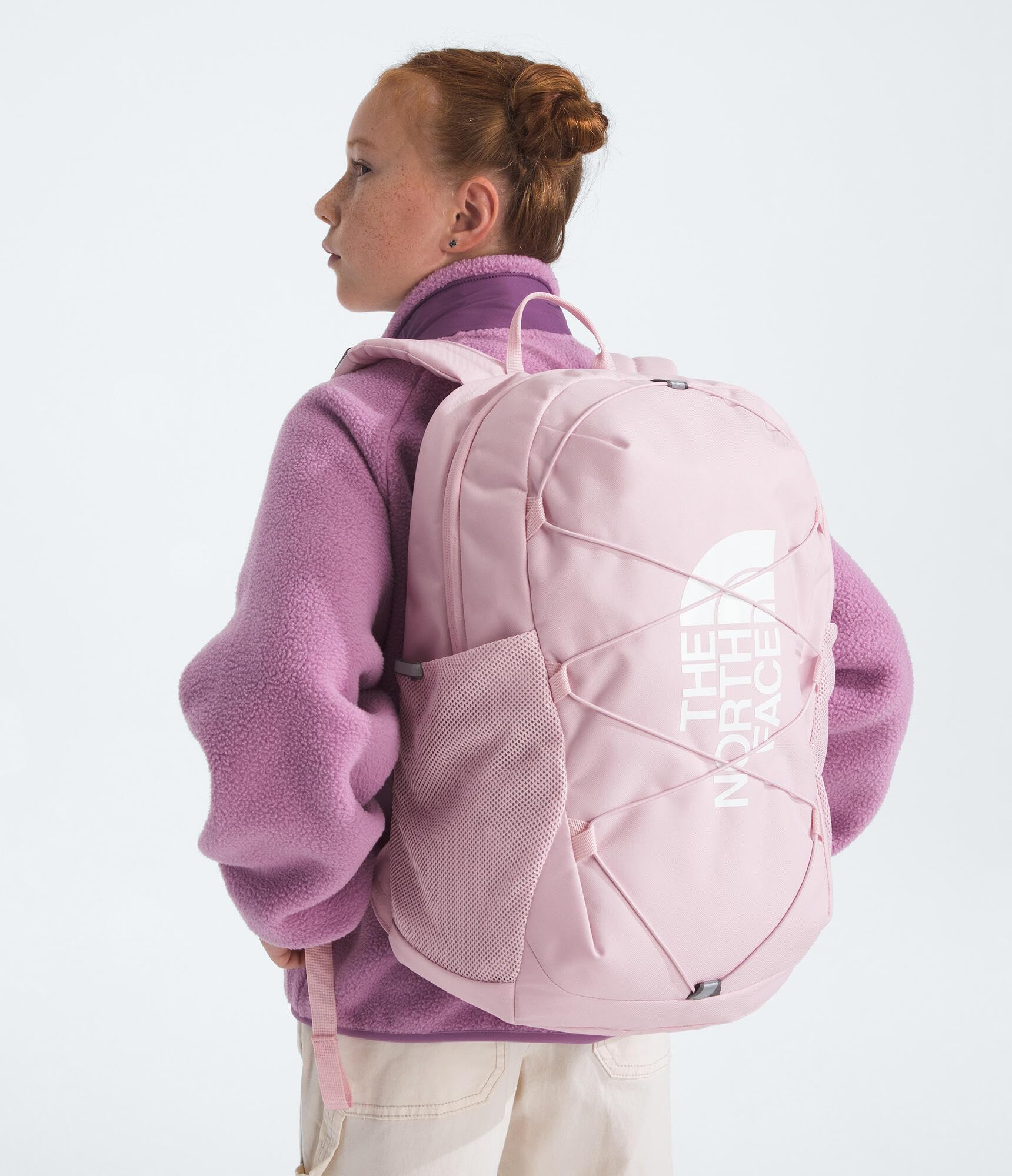 The North Face Kids Court Jester 24.6L Backpack, Pale Blossom/Tnf