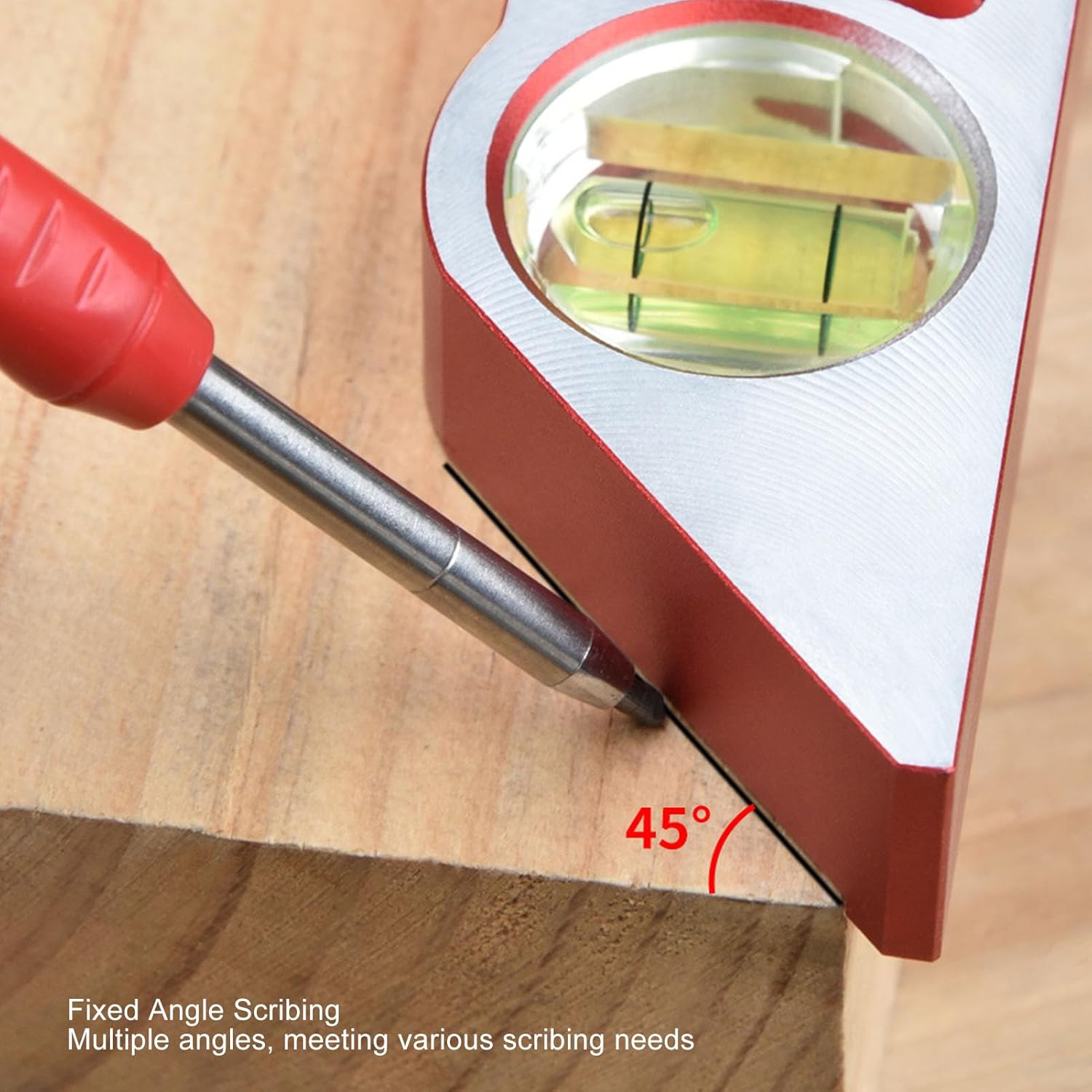 Torpedos Level, 90 180 Degree Bubble Level, Construction Levelers, High Precise Leveling Tool, Aluminum Alloy Woodworking Angle Ruler