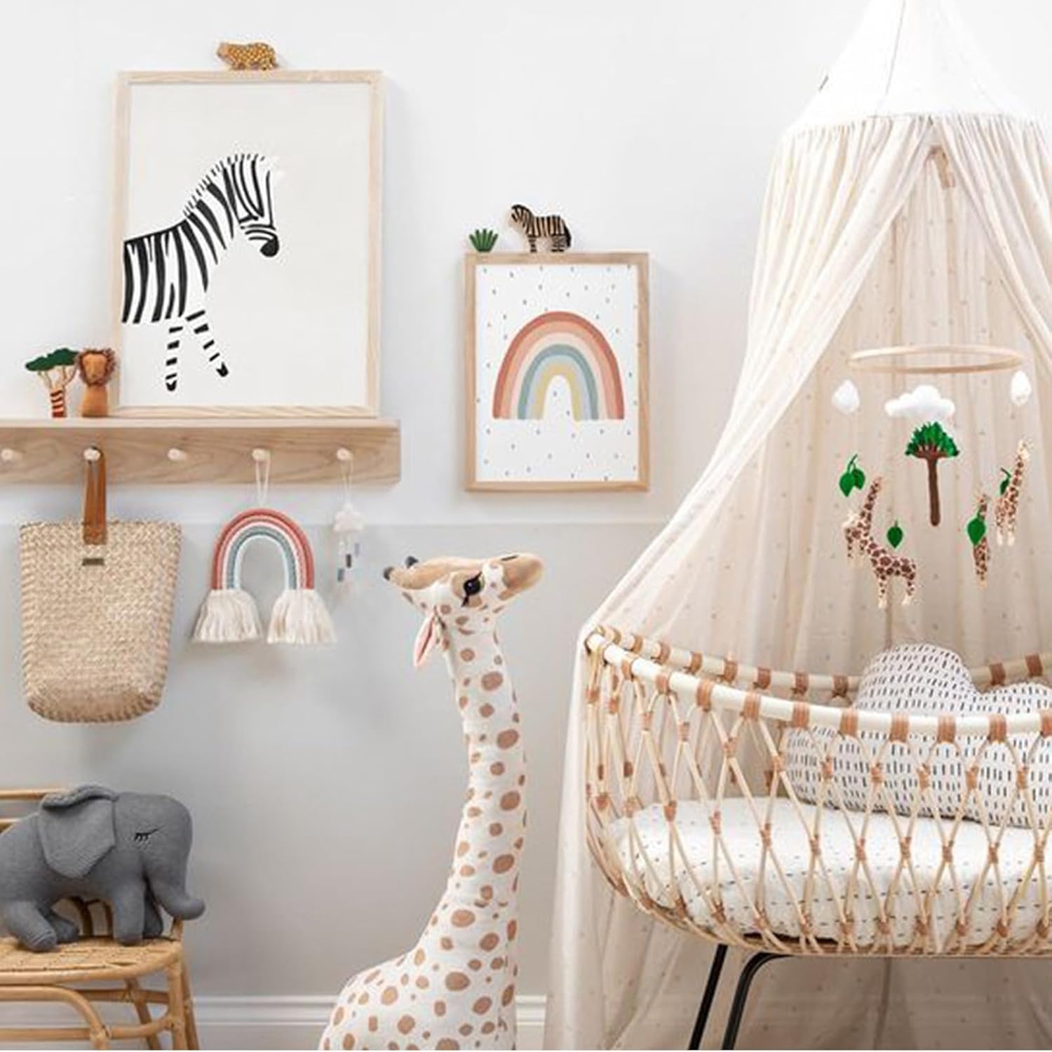 Giraffe Doll, Super Soft PP Filling Cotton Standable Cute Sleeping Animal Stuffed Toy for Kids Playmate Home Decoration (100cm)