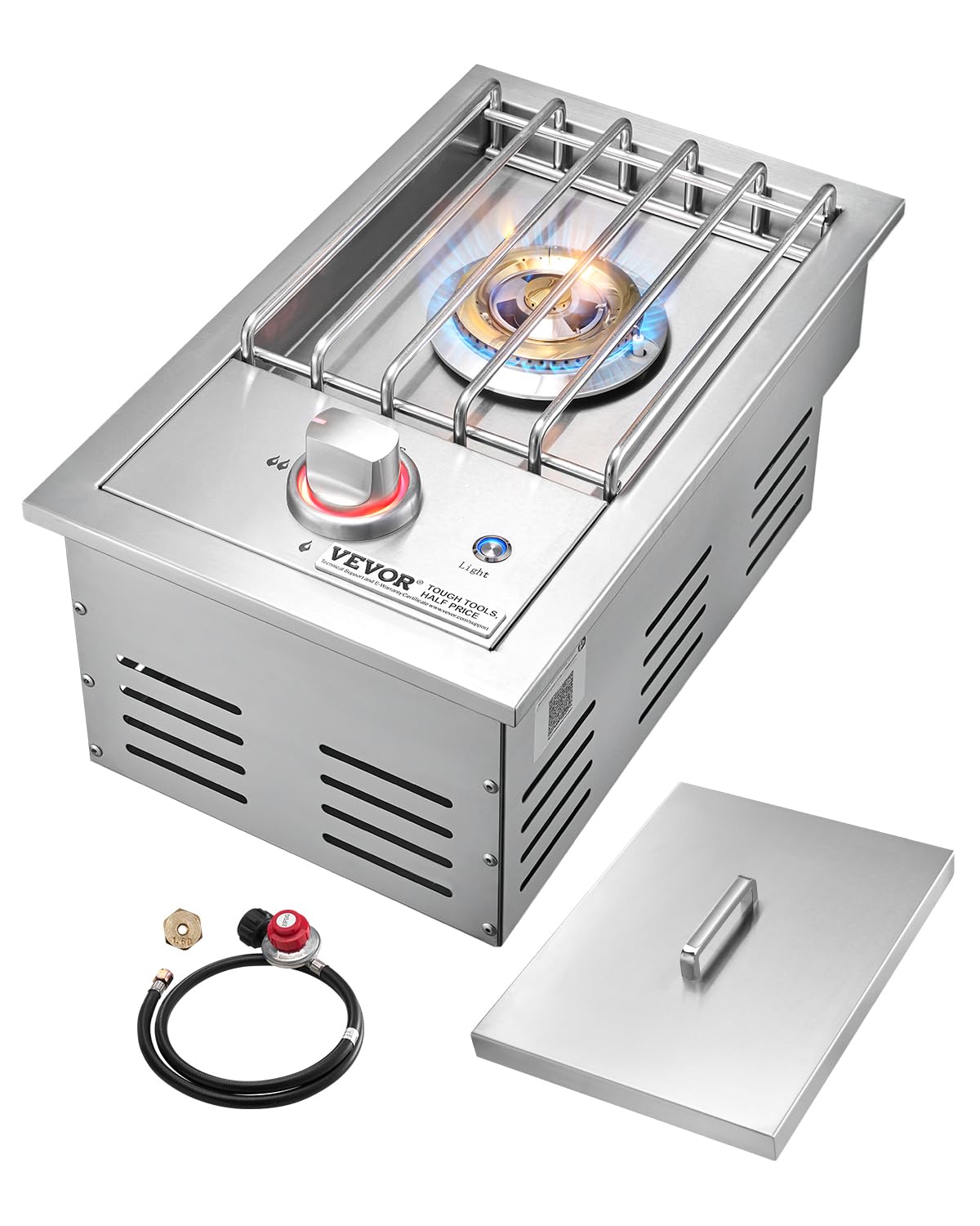 Amazon.com : VEVOR Single Grilling Side Burner, 17,000BTU Liquid