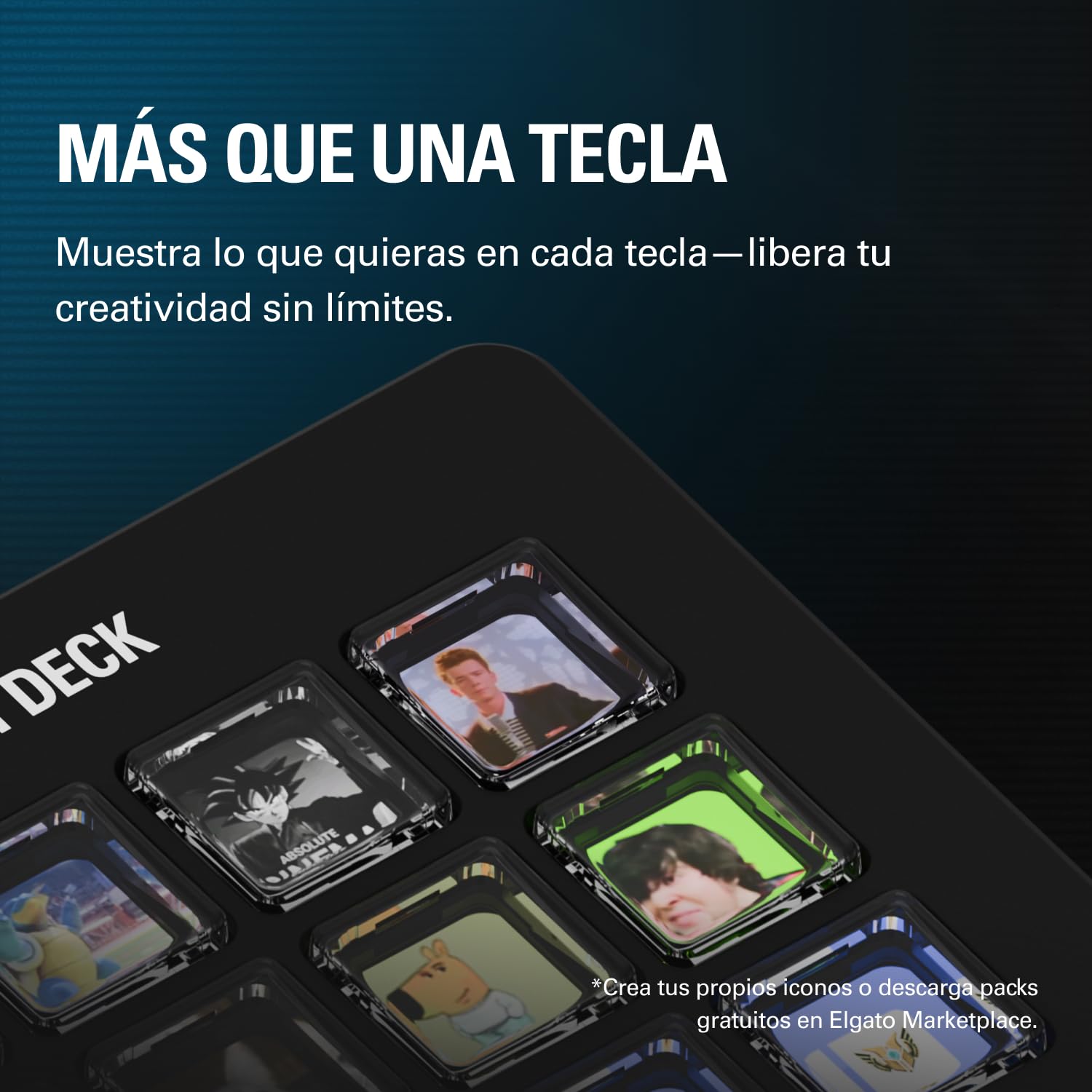 Elgato Stream Deck Scissor Keys, controlador de flujo