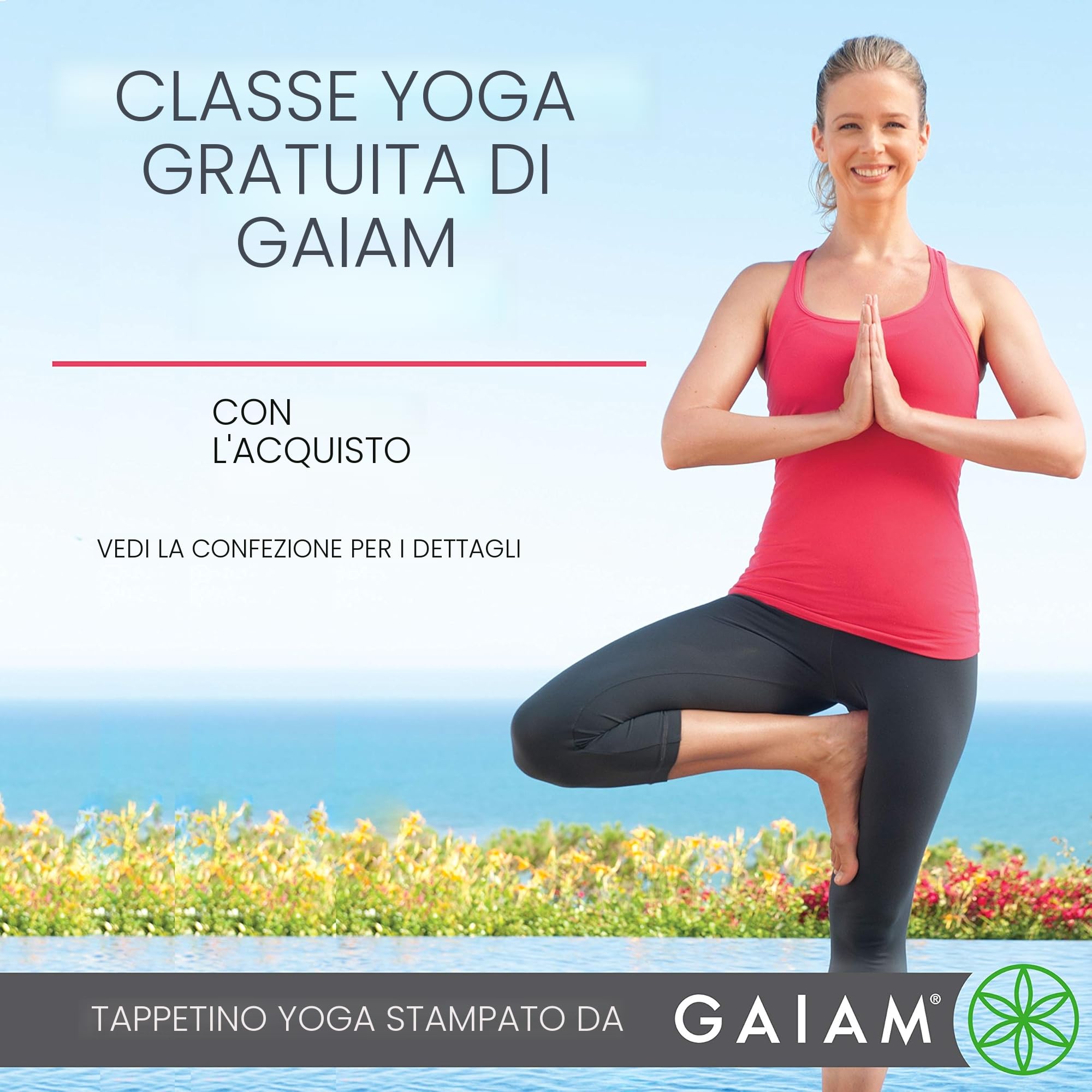 Gaiam, tappetini per yoga reversibili di alta qualità