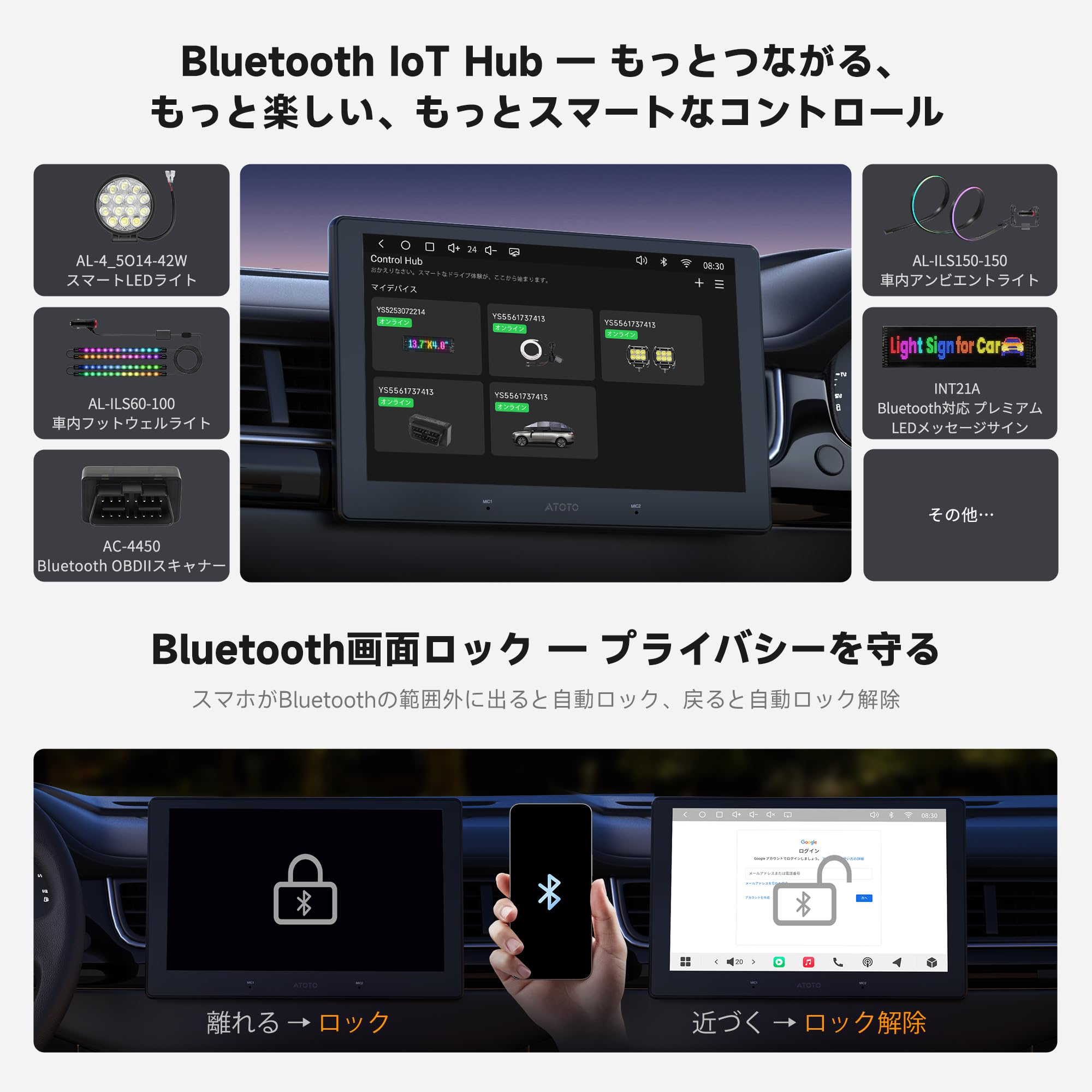 Amazon.co.jp: ATOTO S8 Gen4 7インチ Android ディスプレイオーディオ