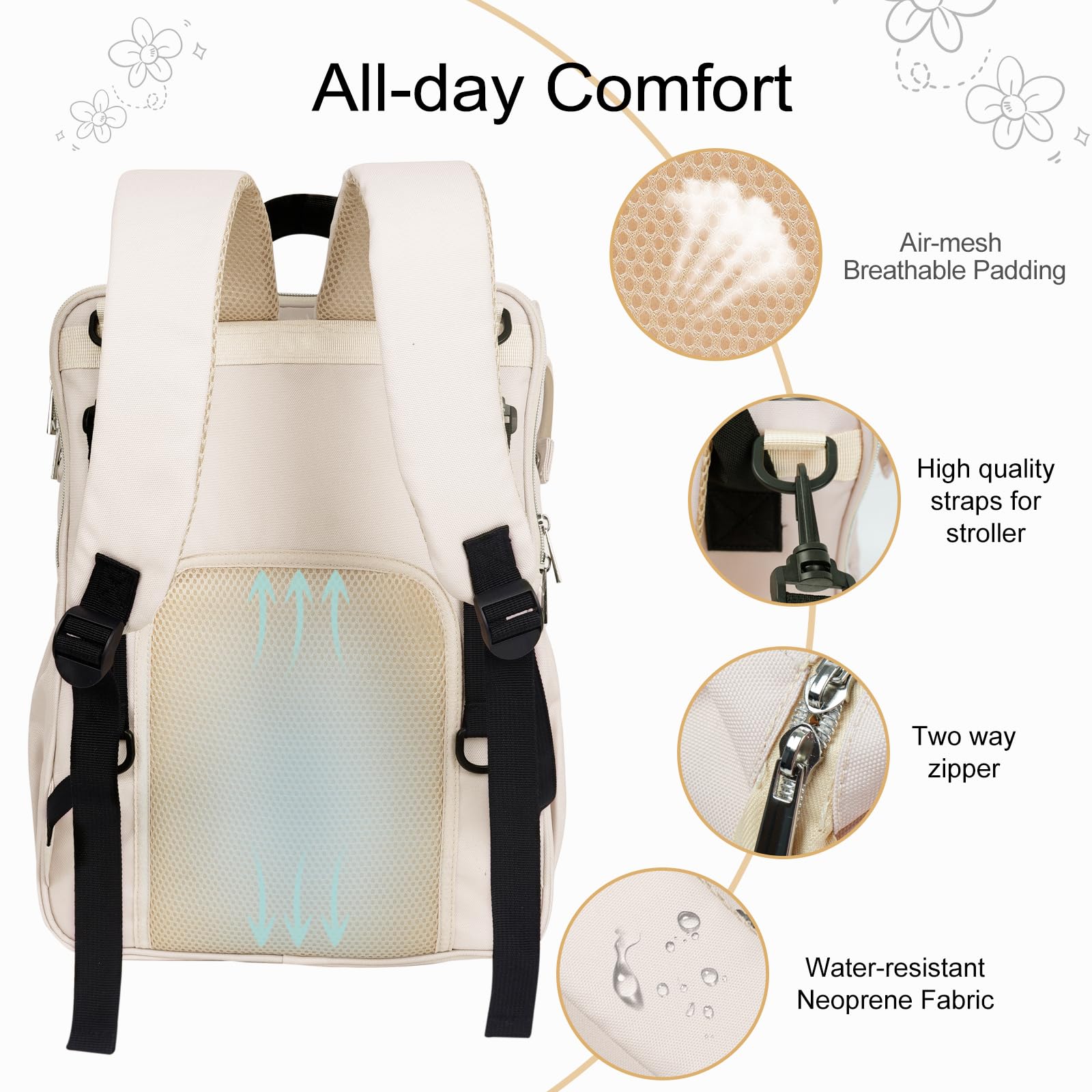 Bolsa de algodón diaper