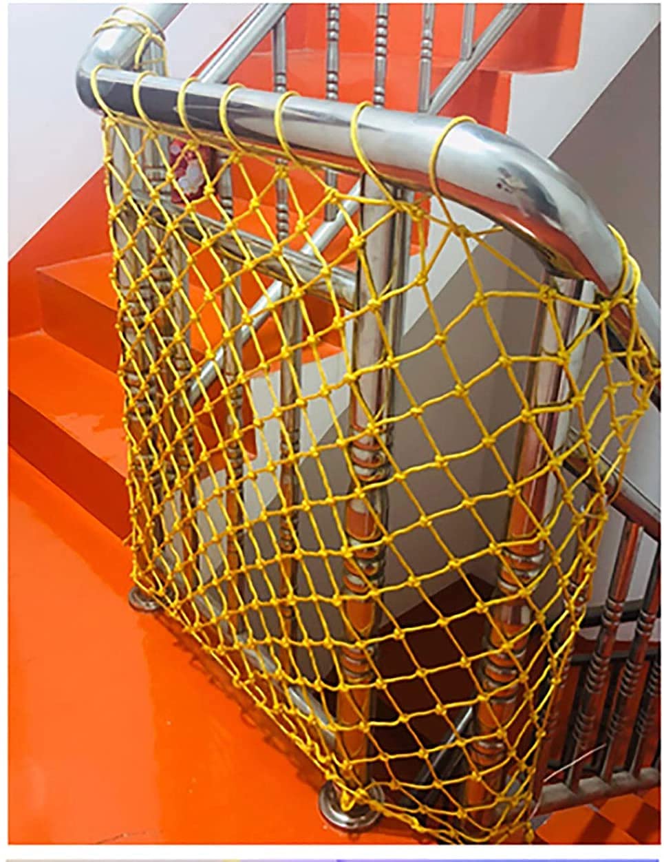 Sicherheitsnetz für Kinder, Kletterseilnetz für Treppen, Balkon und Geländer, Indoor/Outdoor, Zaunnetz für Katzen und Kleidung, Retro-Bar-Dekor (Größe: 3 x 10 m)