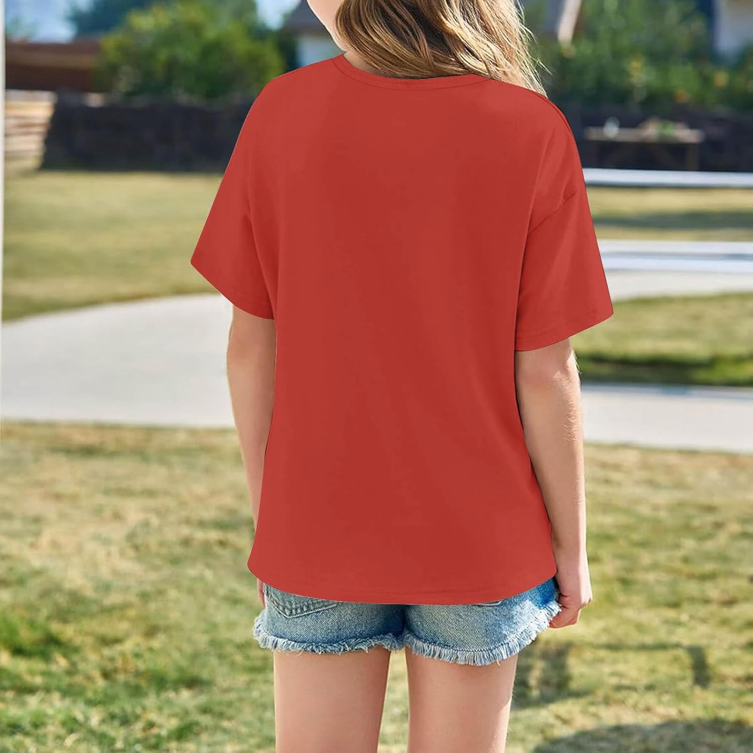Toddler Girls T Shirts Short Sleeve Summer Casual Crewneck Letter Unisex Kids T-Shirt Basic Athletic Athletic Fit School Wear