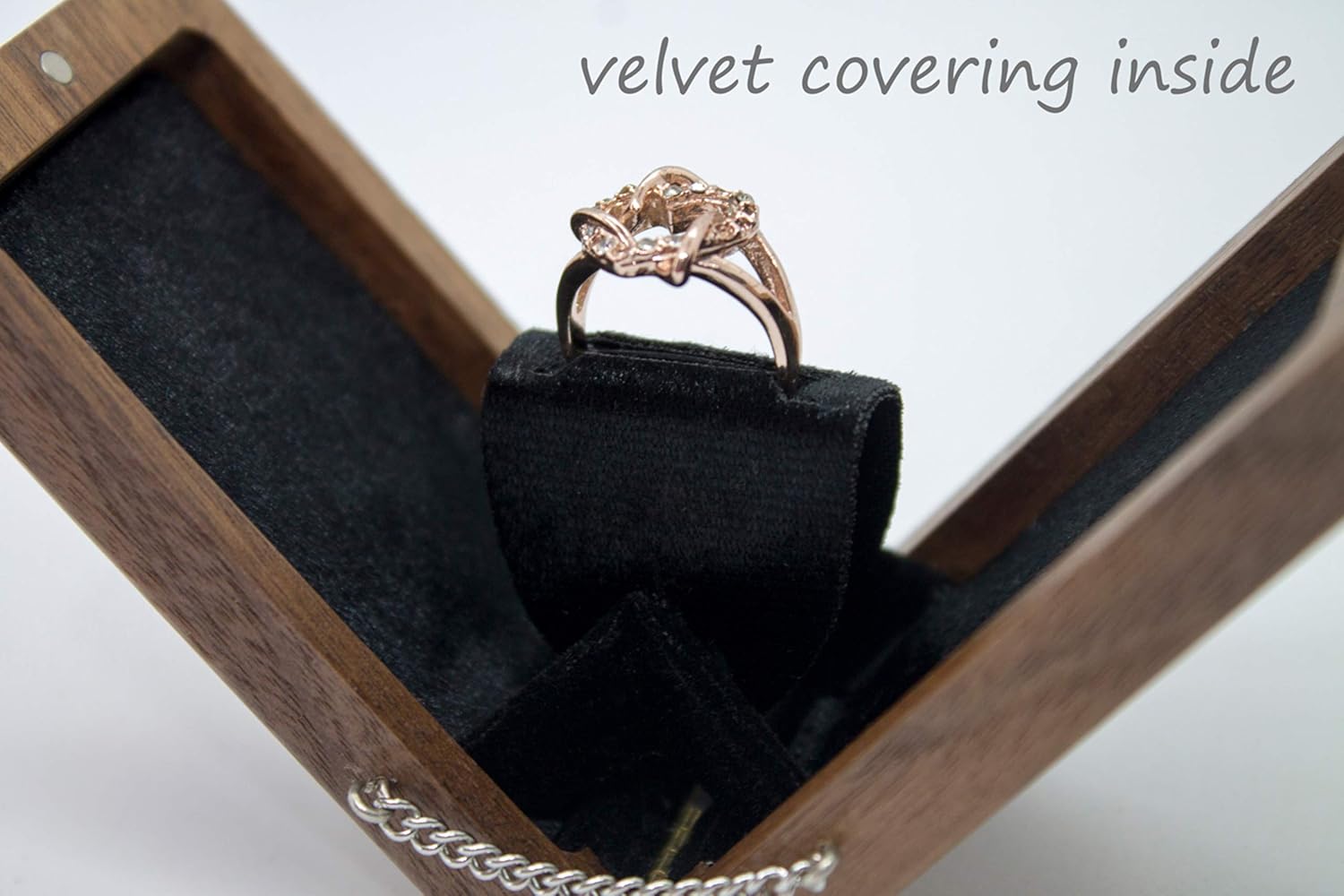 flat engagement ring box